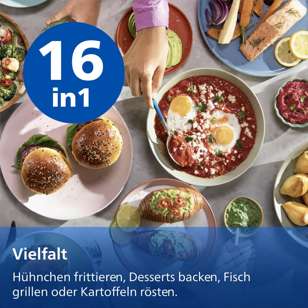 Philips Airfryer 3000 Series – Premium 6.2 L Heißluftfritteuse mit Sichtfenster