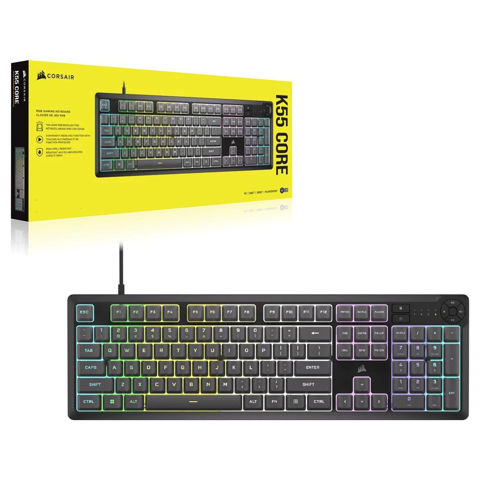 Corsair K55 CORE RGB Gaming-Tastatur