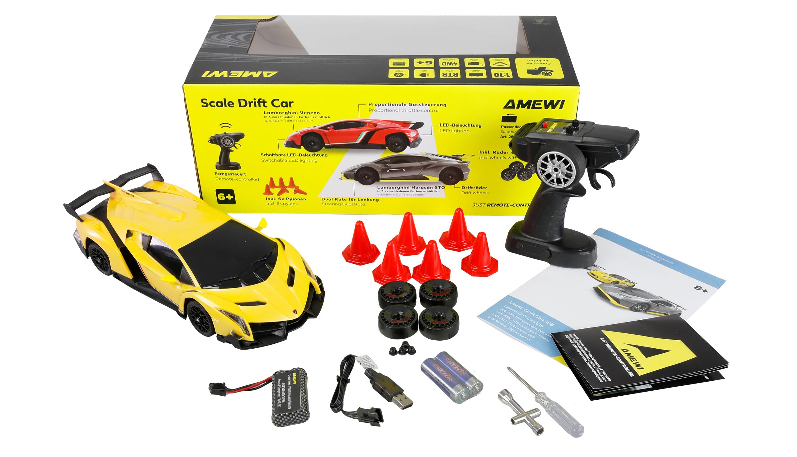 Amewi Lamborghini Veneno Drift Car 1:18 RTR ferngesteuert RC