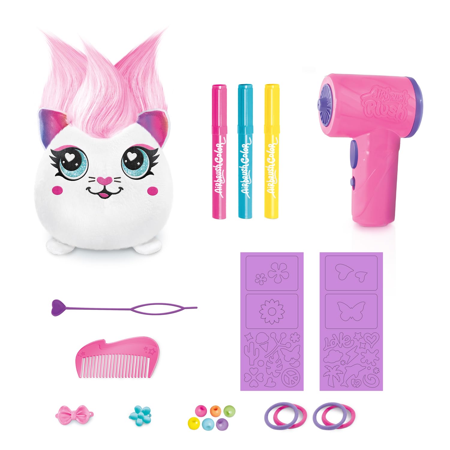 Canal Toys - Airbrush Plush - Hair'iffic Kuscheltier zum Stylen & Dekorieren