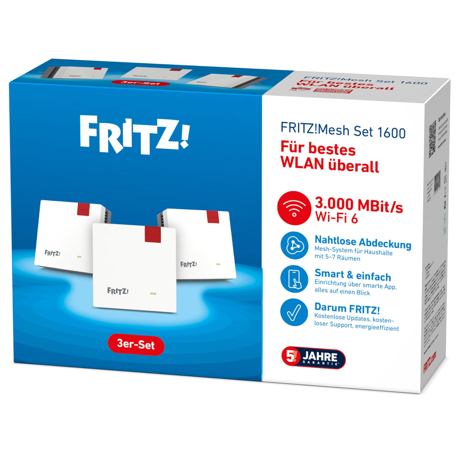 AVM FRITZ!Mesh Set 1600 3er-Set FRITZ!Repeater 1200 AX AVM FRITZ!Mesh Set 1600 3er-Set FRITZ!Repeater 1200 AX