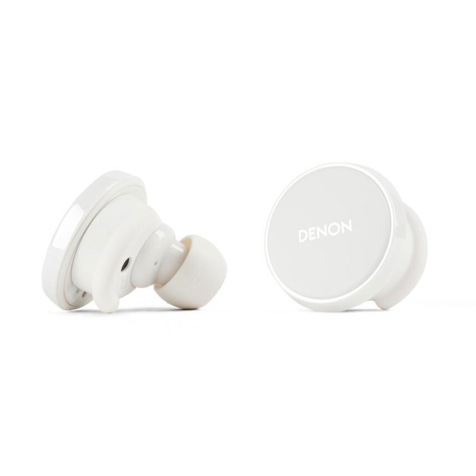 DENON PerL Pro white In-Ear Kopfhörer (Noise Cancelling, Adaptive Acoustic Technology (AAT), Bluetooth 5.3, Touch Control, IPX4)