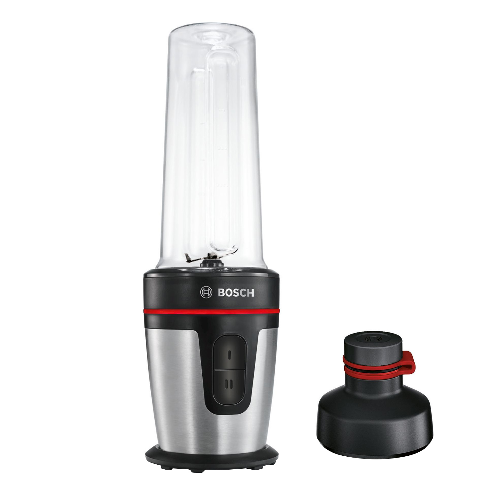 Bosch MMBM700MDE Standmixer Glas Schwarz/Edelstahl ToGo