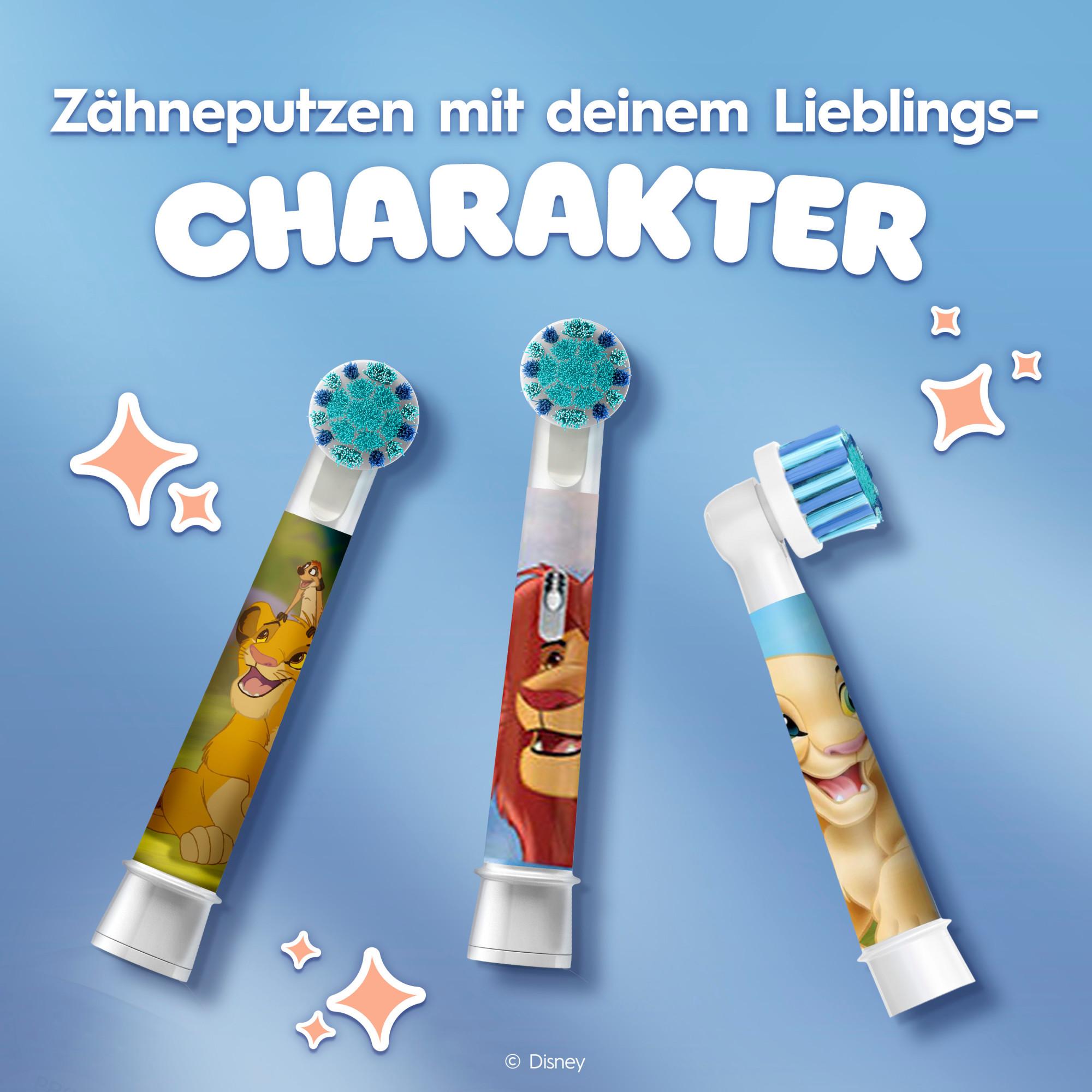 Oral-B Pro Kids 3+ König der Löwen, ab 3 Jahren, 4 Stück Aufsteckbürsten