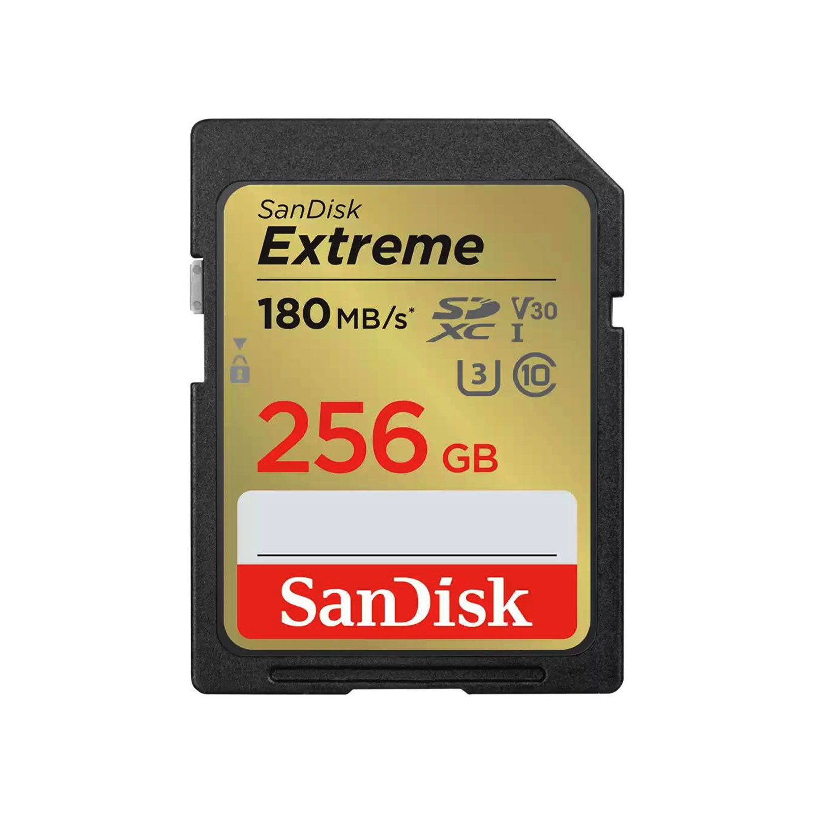 SanDisk SDXC Extreme 256GB (180/130 MB/s R/W) + 1 Jahr RescuePRO Deluxe Speicherkarte