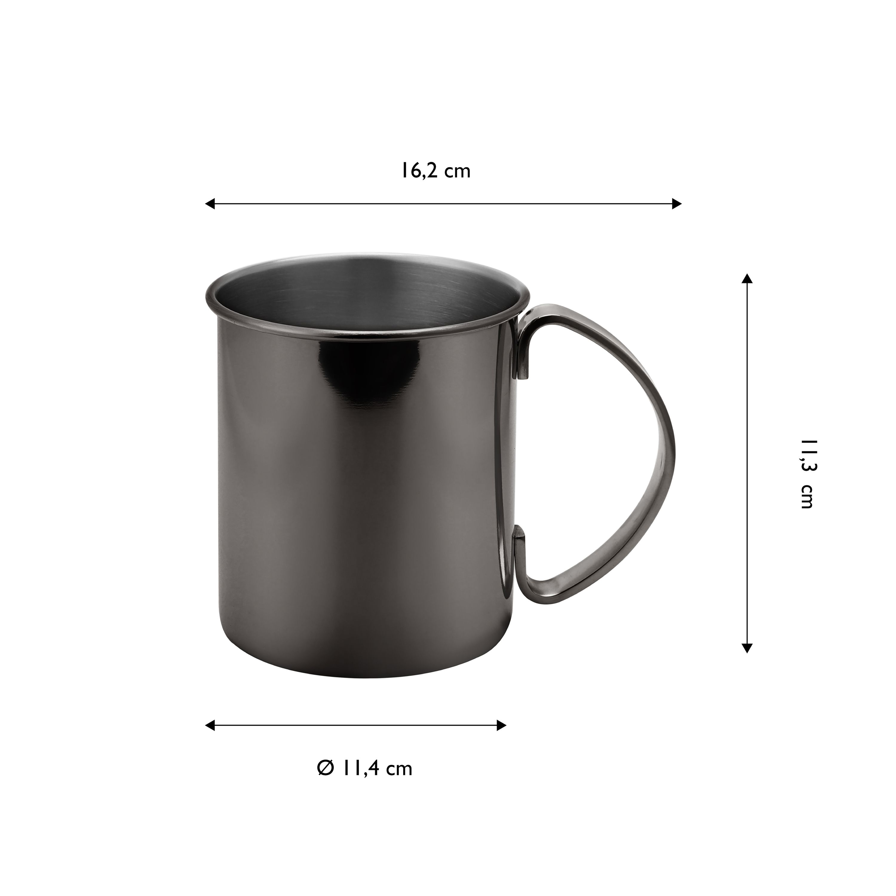 ECHTWERK Moscow Mule Becher Set 2tlg aus Edelstahl, 1000 ml, 