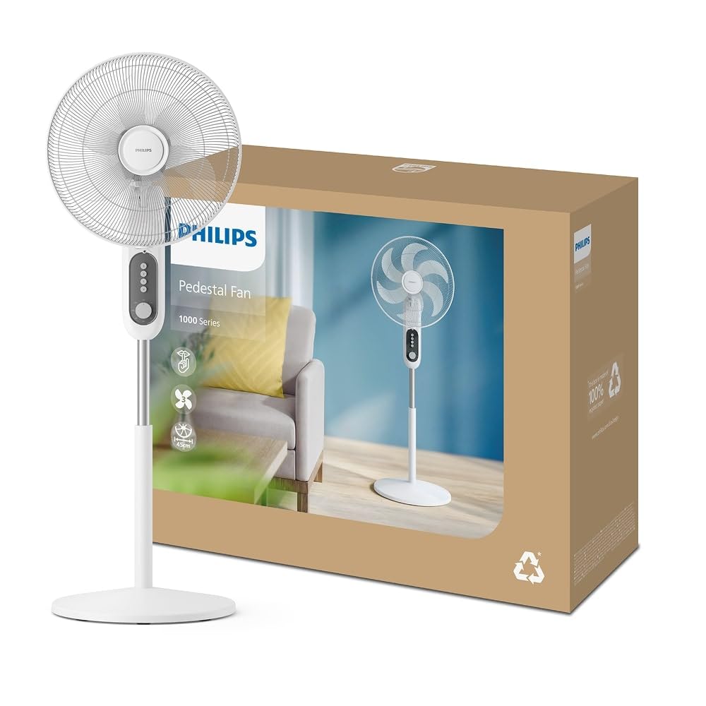 Philips Standventilator Serie 1000, Timer, 3 Modi/Geschwindigkeiten