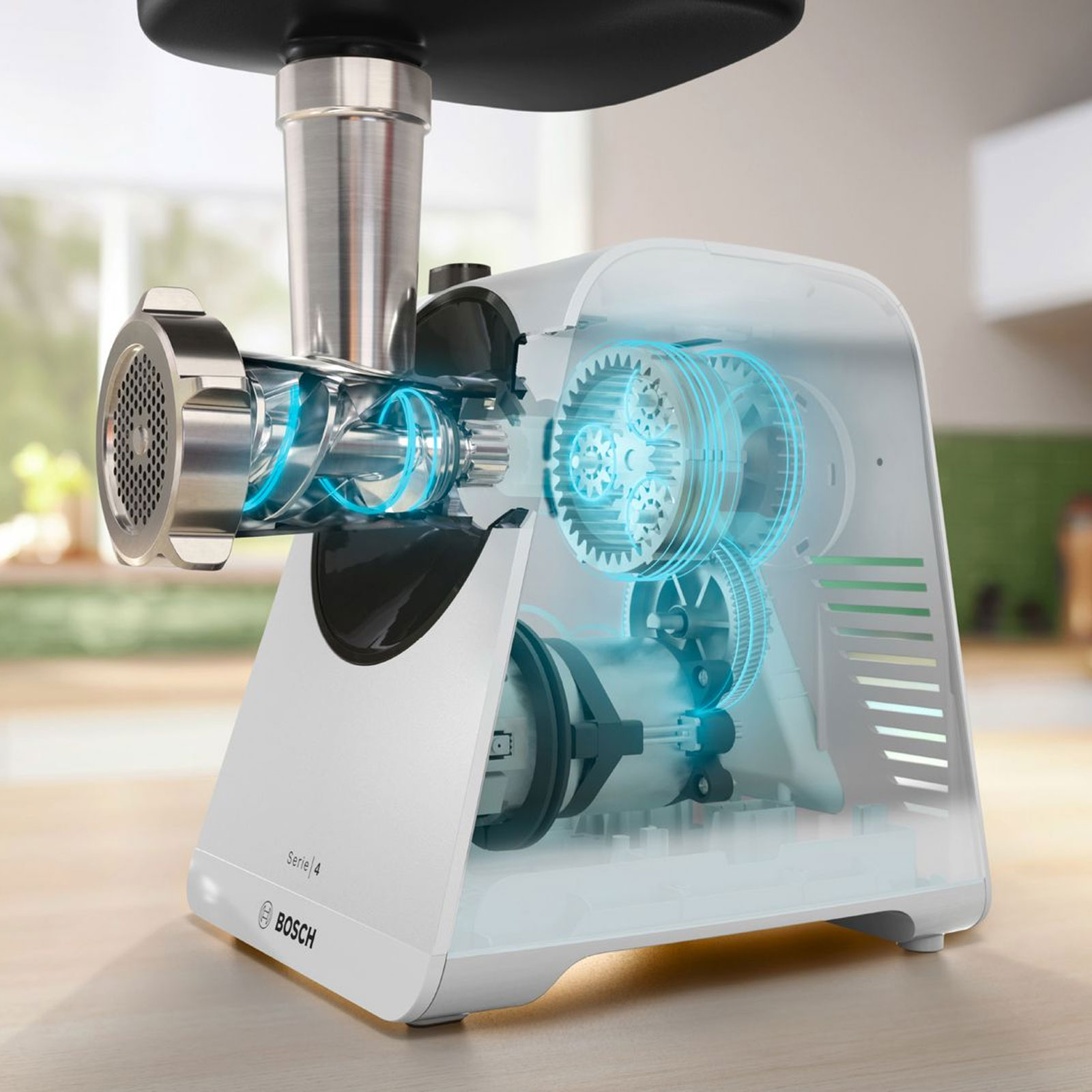 Bosch MFWS420W Fleischwolf Multi Power Serie 4 weiß Bosch MFWS420W Fleischwolf Multi Power Serie 4 weiß