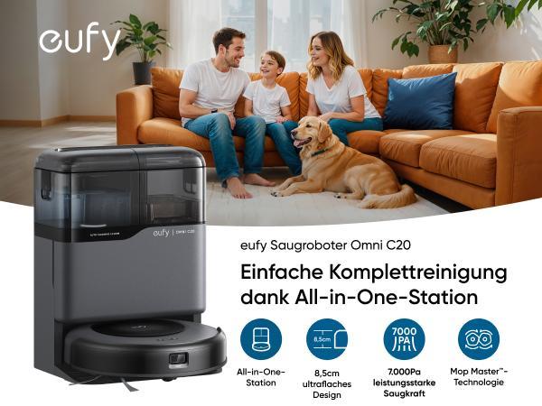 Eufy Omni C20 Saugroboter mit Wischfunktion
