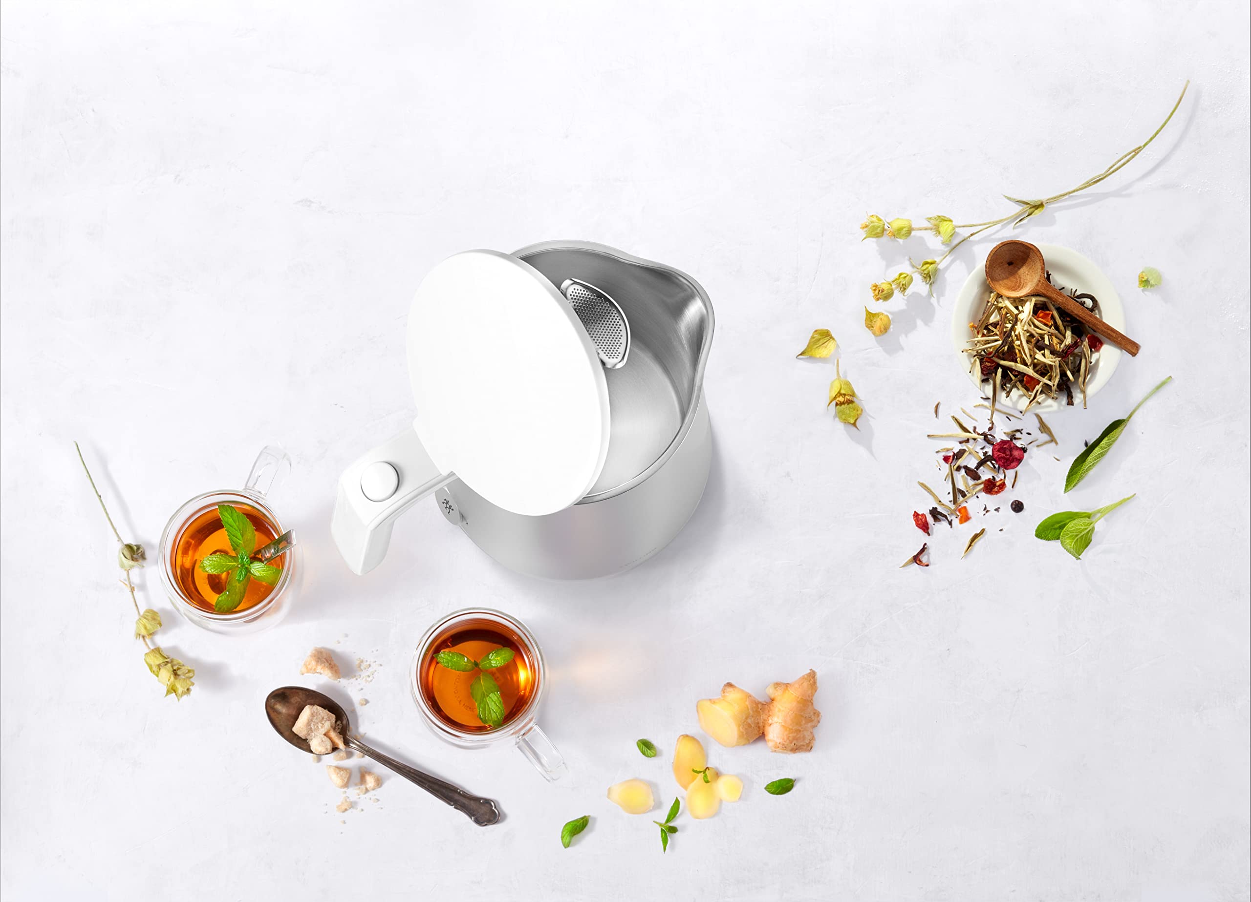 ZWILLING ENFINIGY Wasserkocher mit Edelstahl-Kalkfilter & Überhitzungsschutz