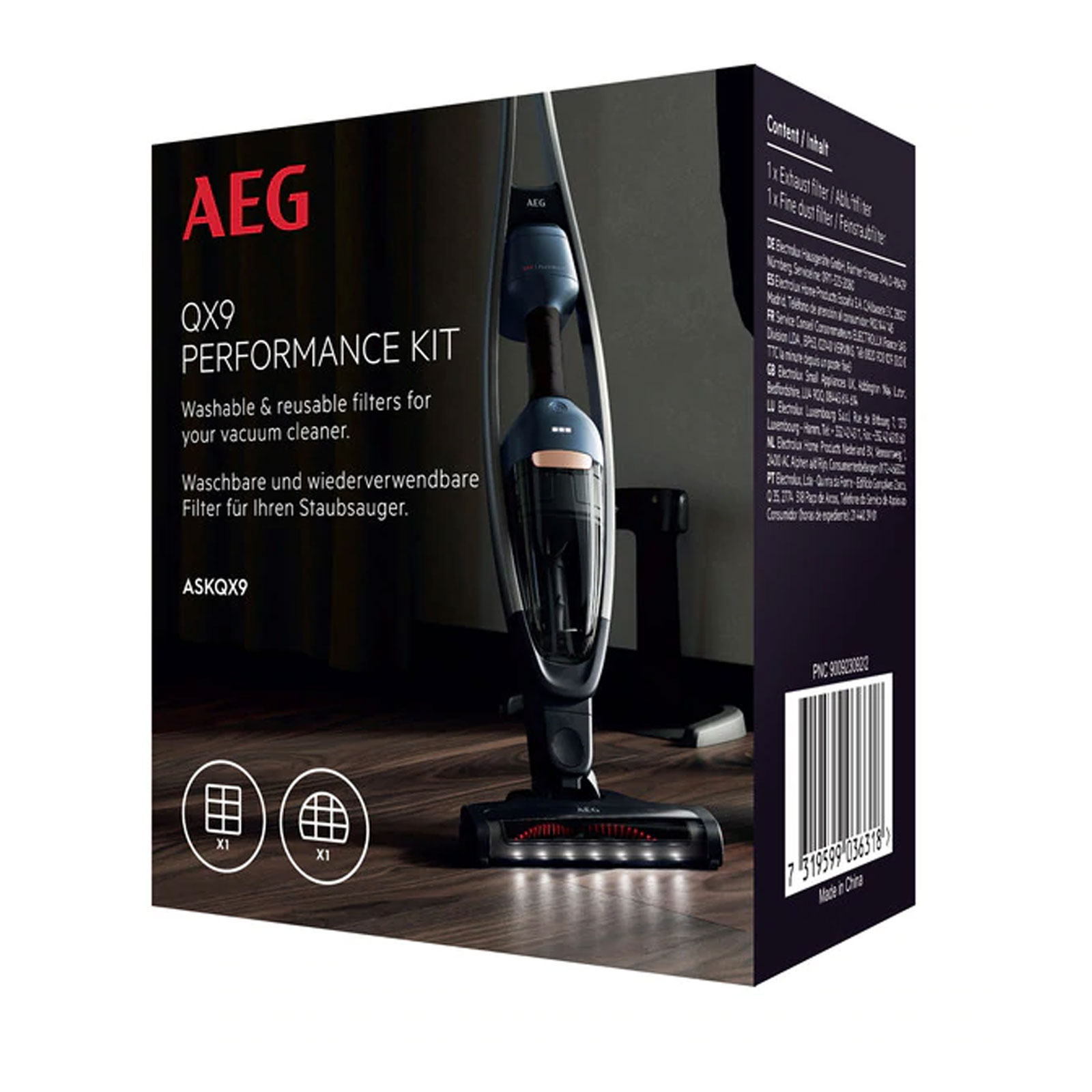AEG ASKQX 9 Filterset für QX9 AEG ASKQX 9 Filterset für QX9