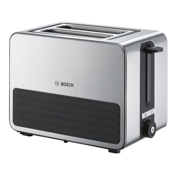 Bosch TAT7S25 Toaster Kompakt grau/schwarz 2 Schlitze Brotzentrierung