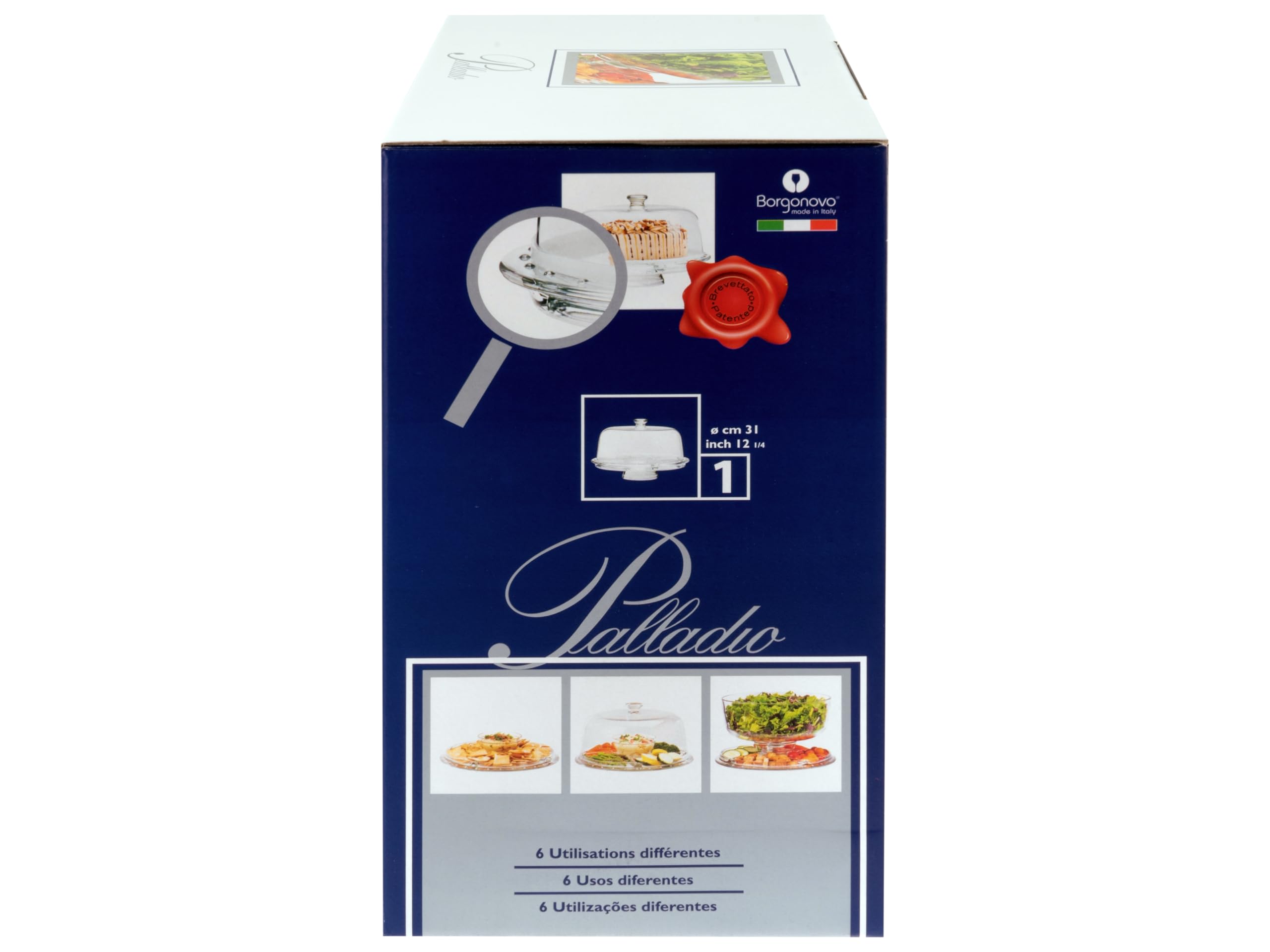 CreaTable, 24740, Serie Servierbutler, 2-teiliges Set, Servierbutler aus Glas
