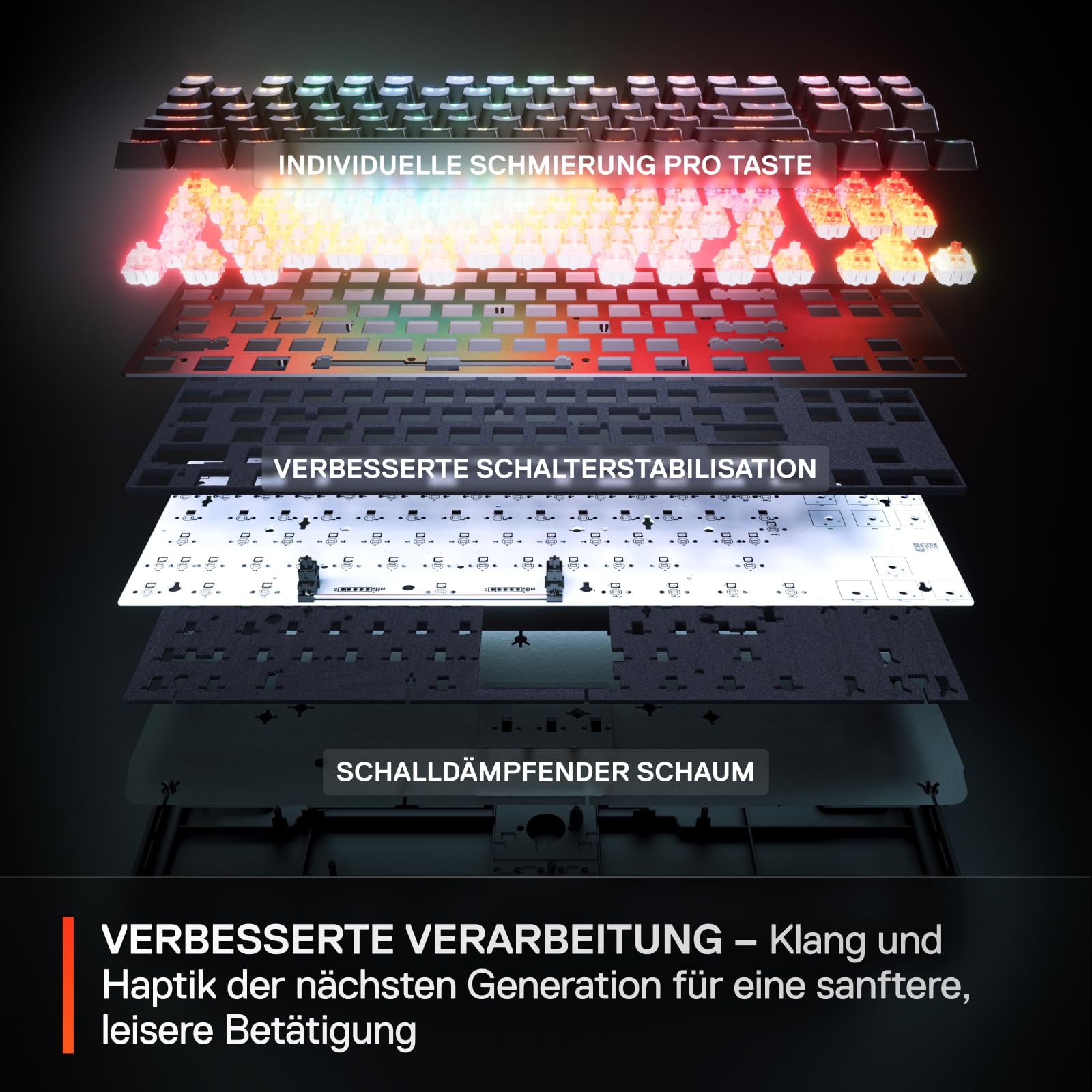 SteelSeries Apex Pro Mini Gen 3 Gaming Tastatur 60 Prozent