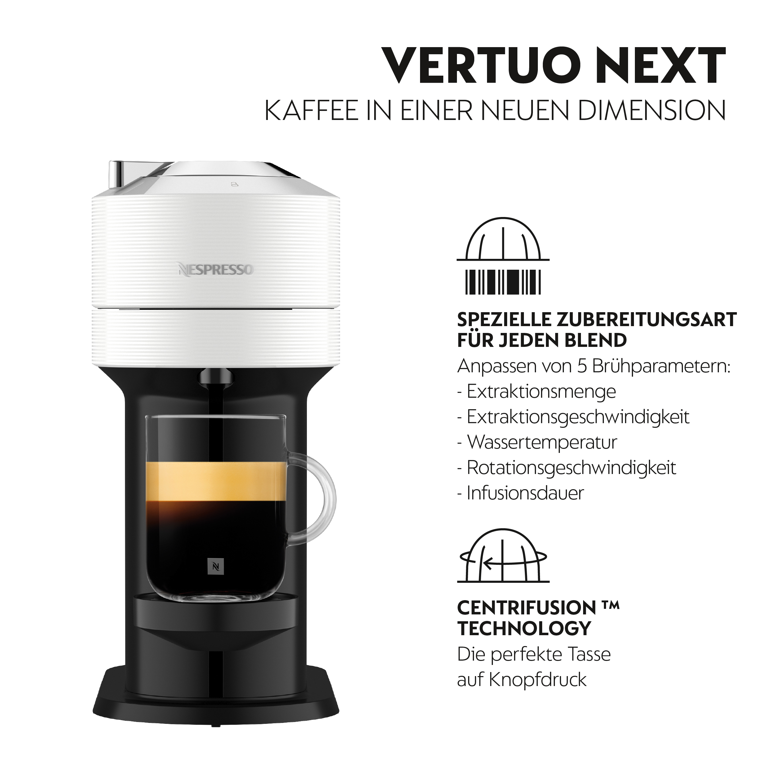DeLonghi ENV120.W Vertuo Next Basic Nespressoautomat + Travel Mug 400ml