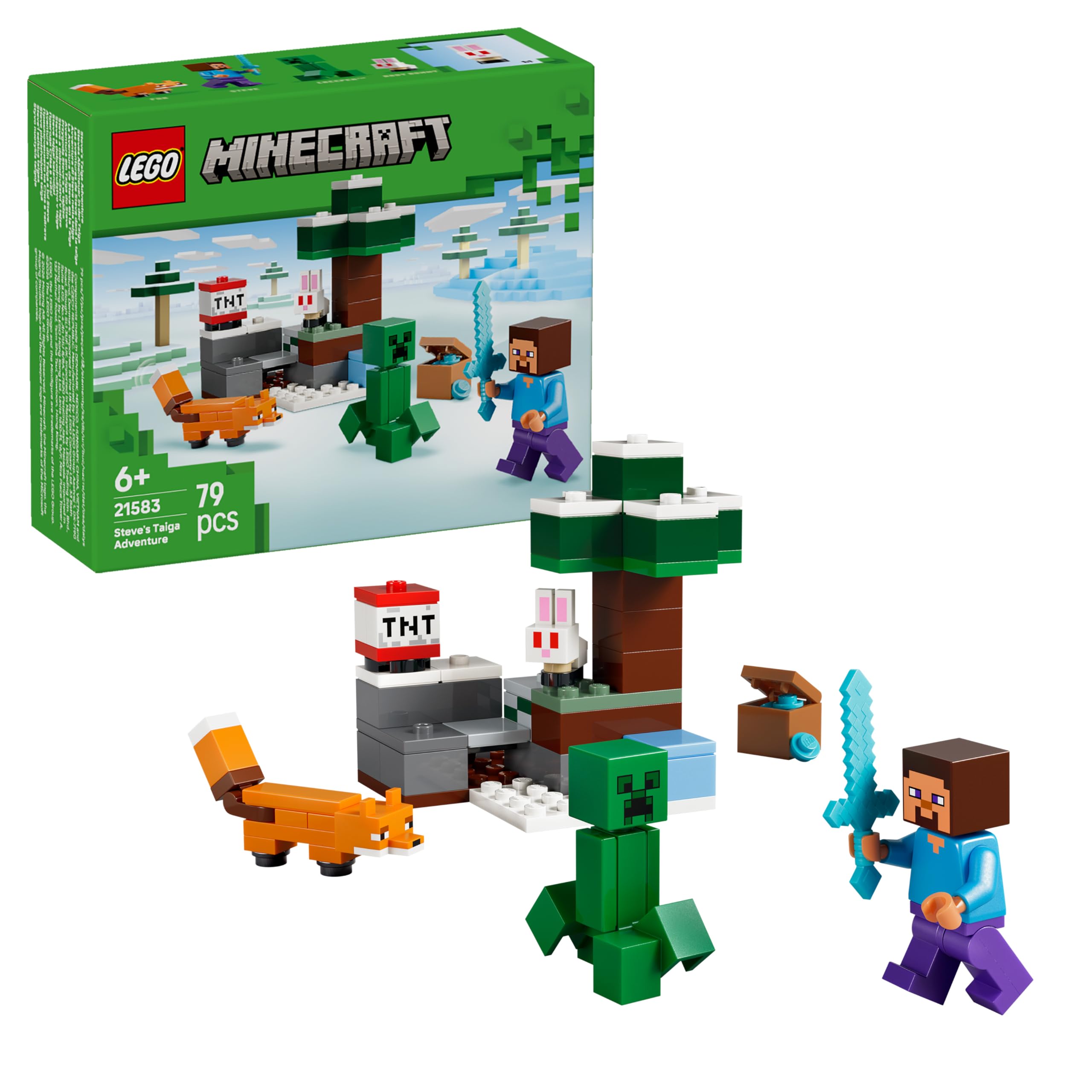 LEGO Minecraft Steves Abenteuer in der Taiga, 21583