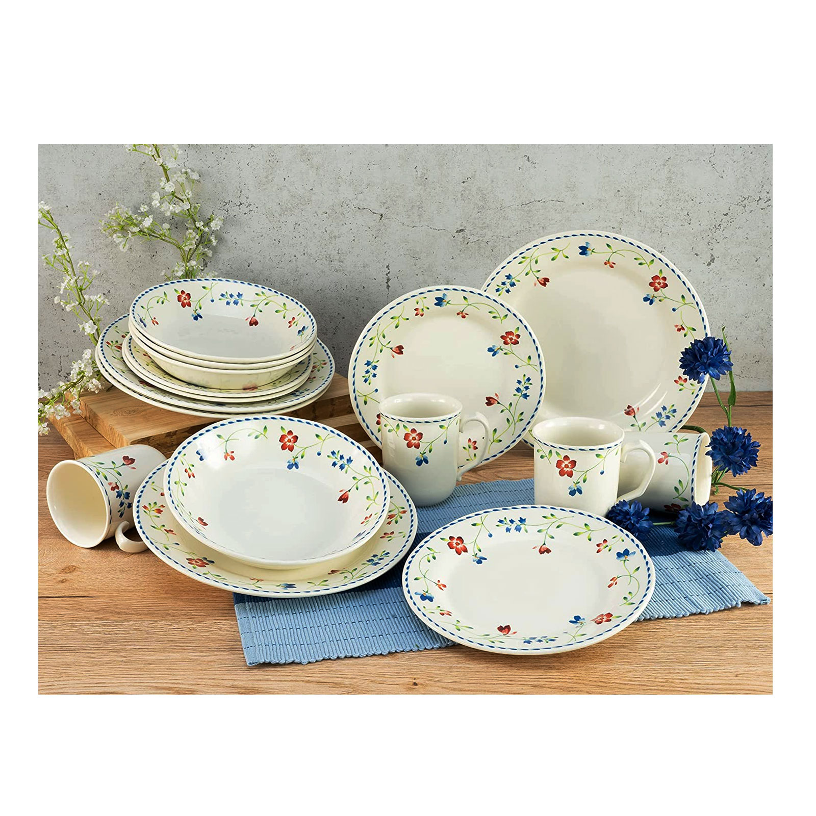 CreaTable, 22910, Serie FRIDA, Geschirrset, Kombiservice 16 teilig