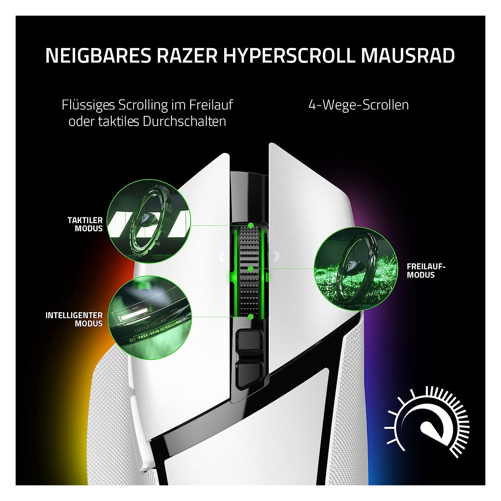 RAZER Basilisk V3 Pro Gaming-Maus, Weiß