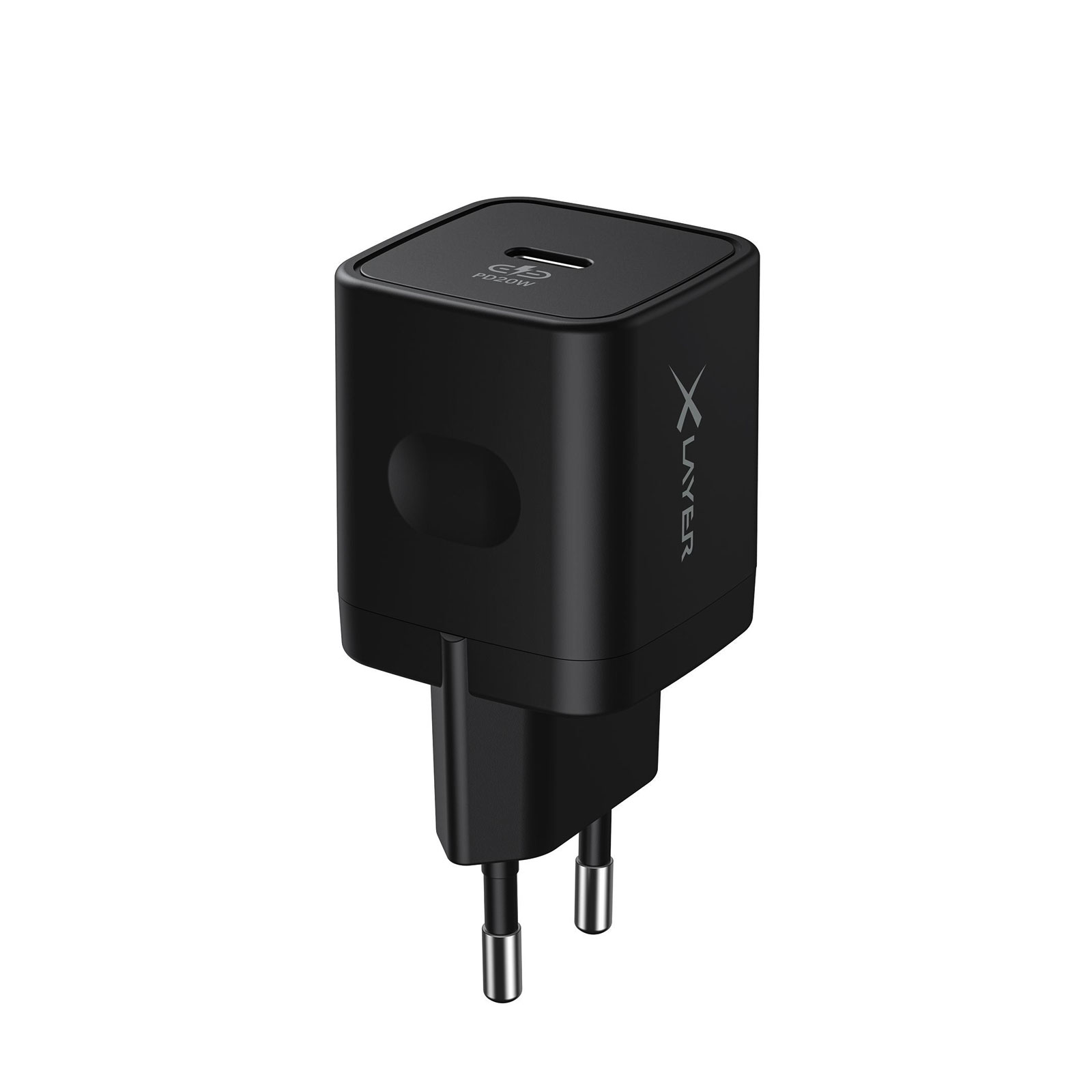 XLayer Ladegerät Single USB Typ C PD 20W Schwarz