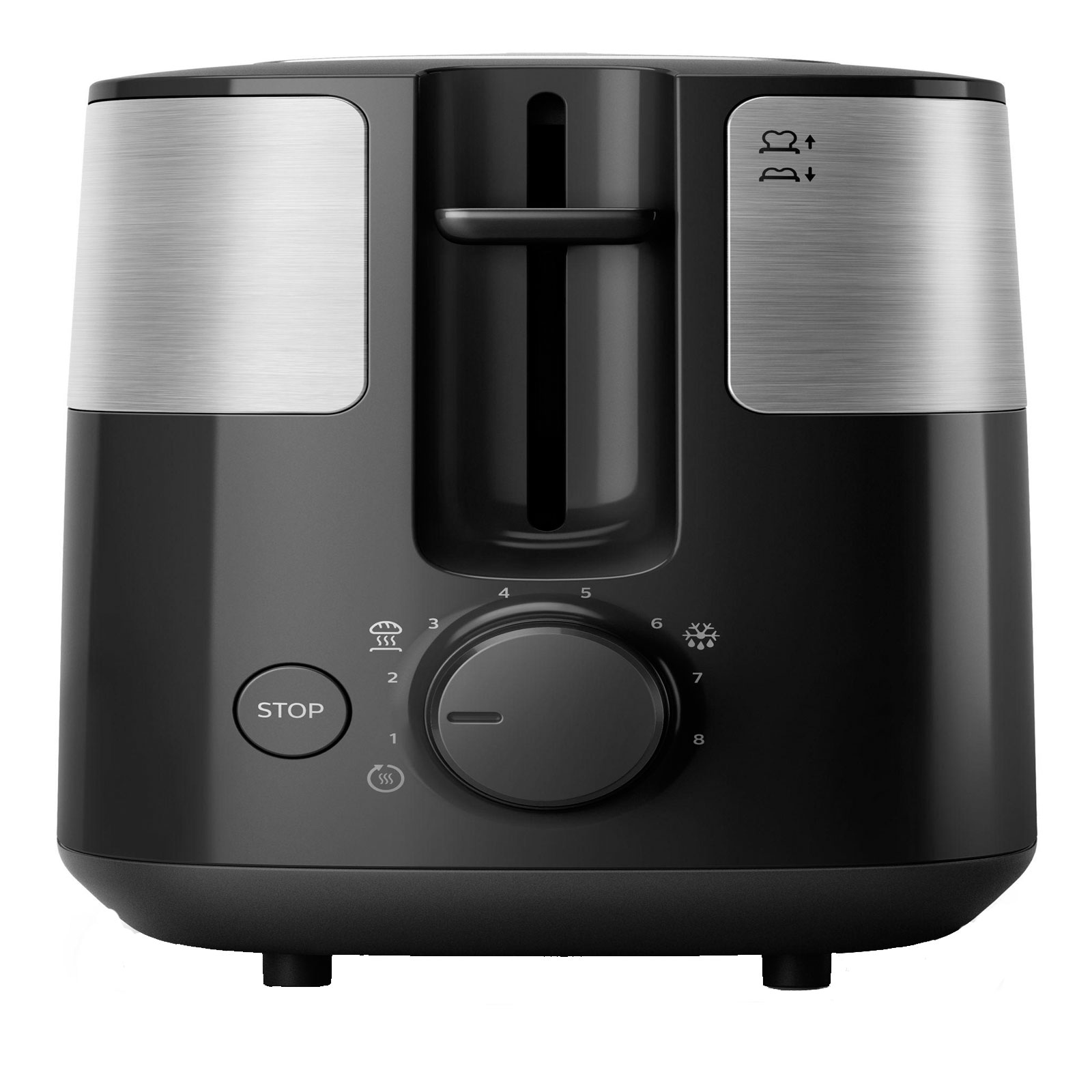 Philips HD 2516/90 Toaster Daily schwarz / Edelstahl