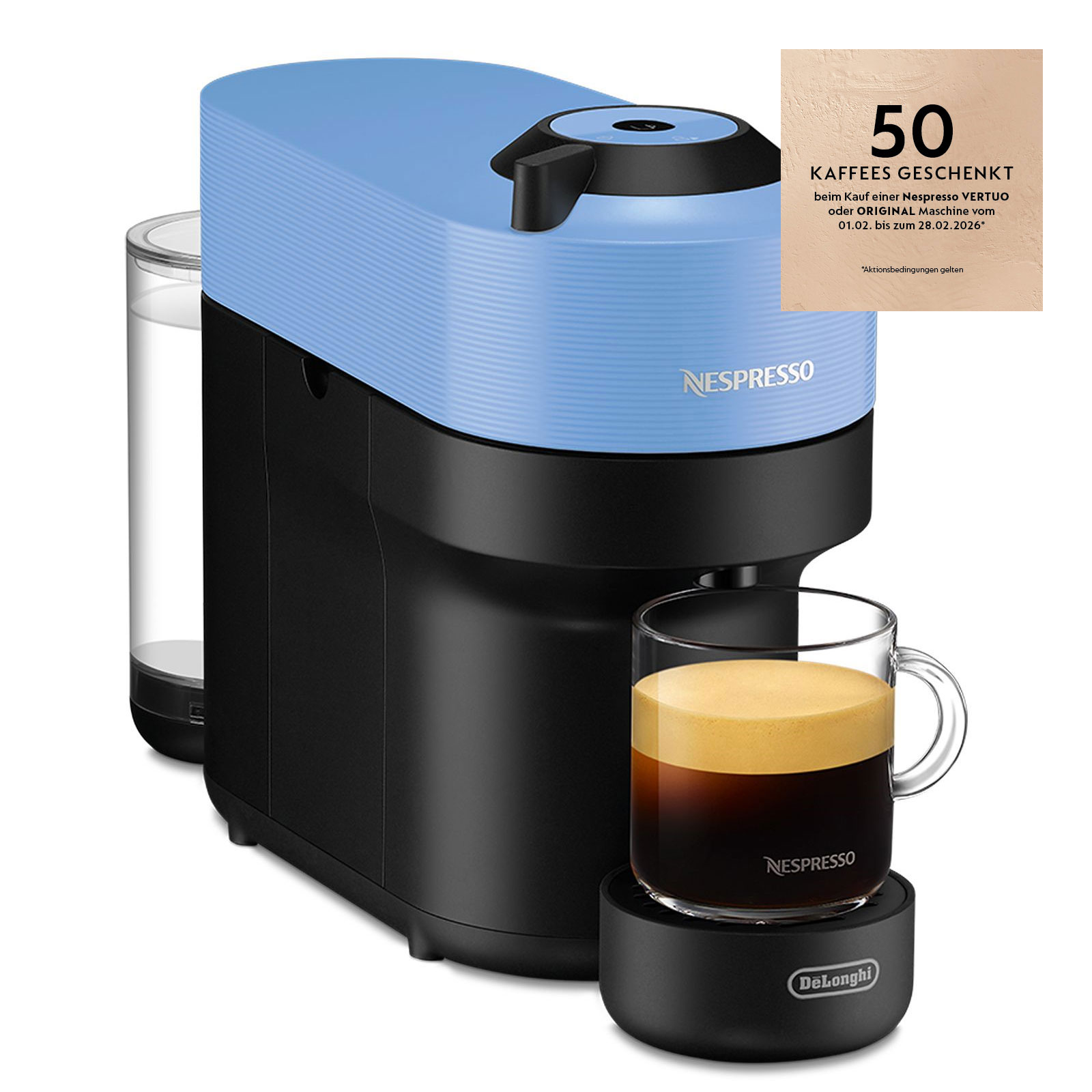 De'Longhi ENV90.A Nespresso Vertuo Pop schwarz/blau