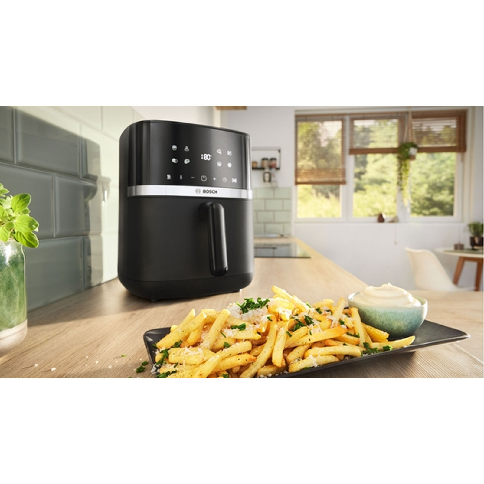 Bosch MAFS2462B Serie 4 Heißluftfritteuse, Schwarz
