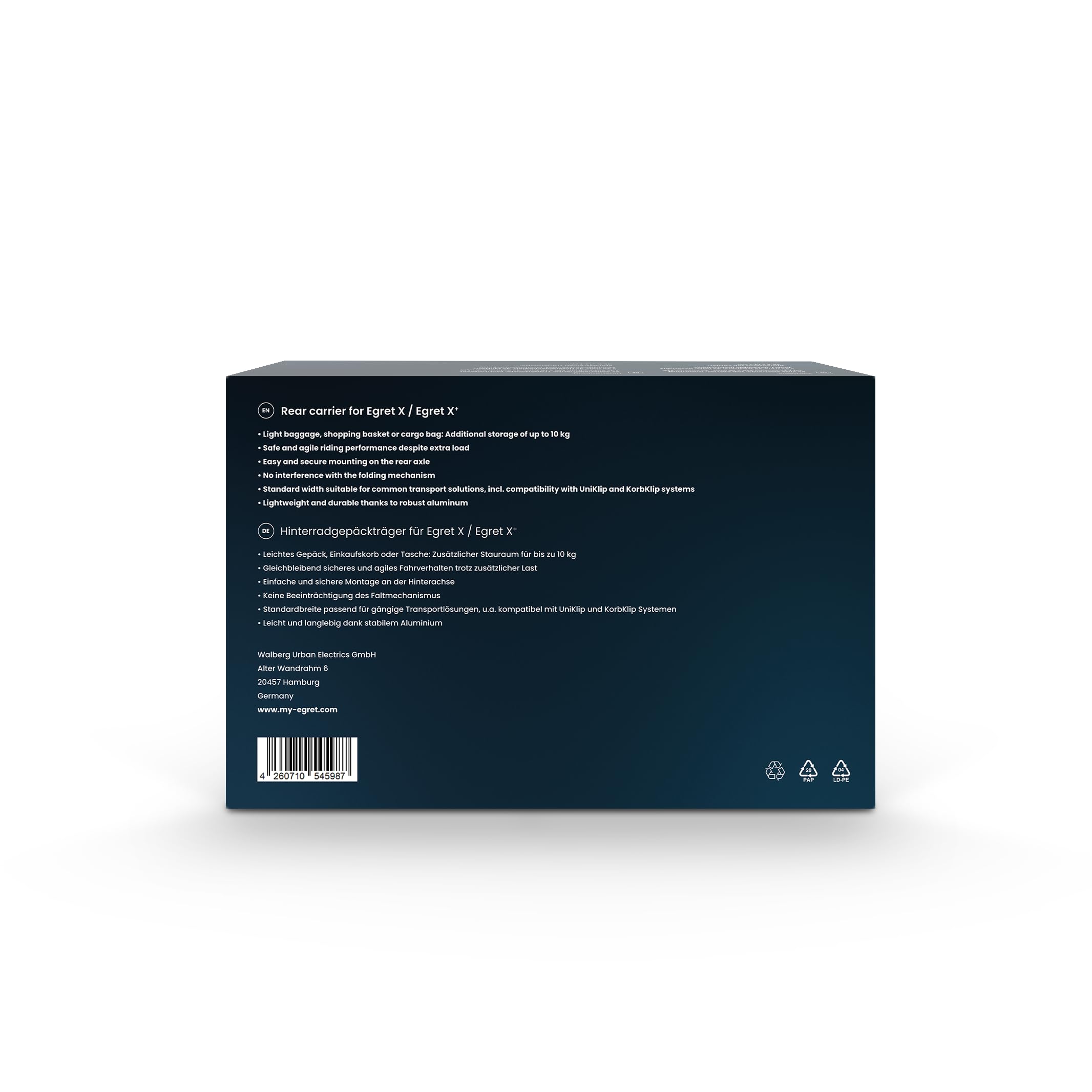 Cargo Carrier für Egret X & X+