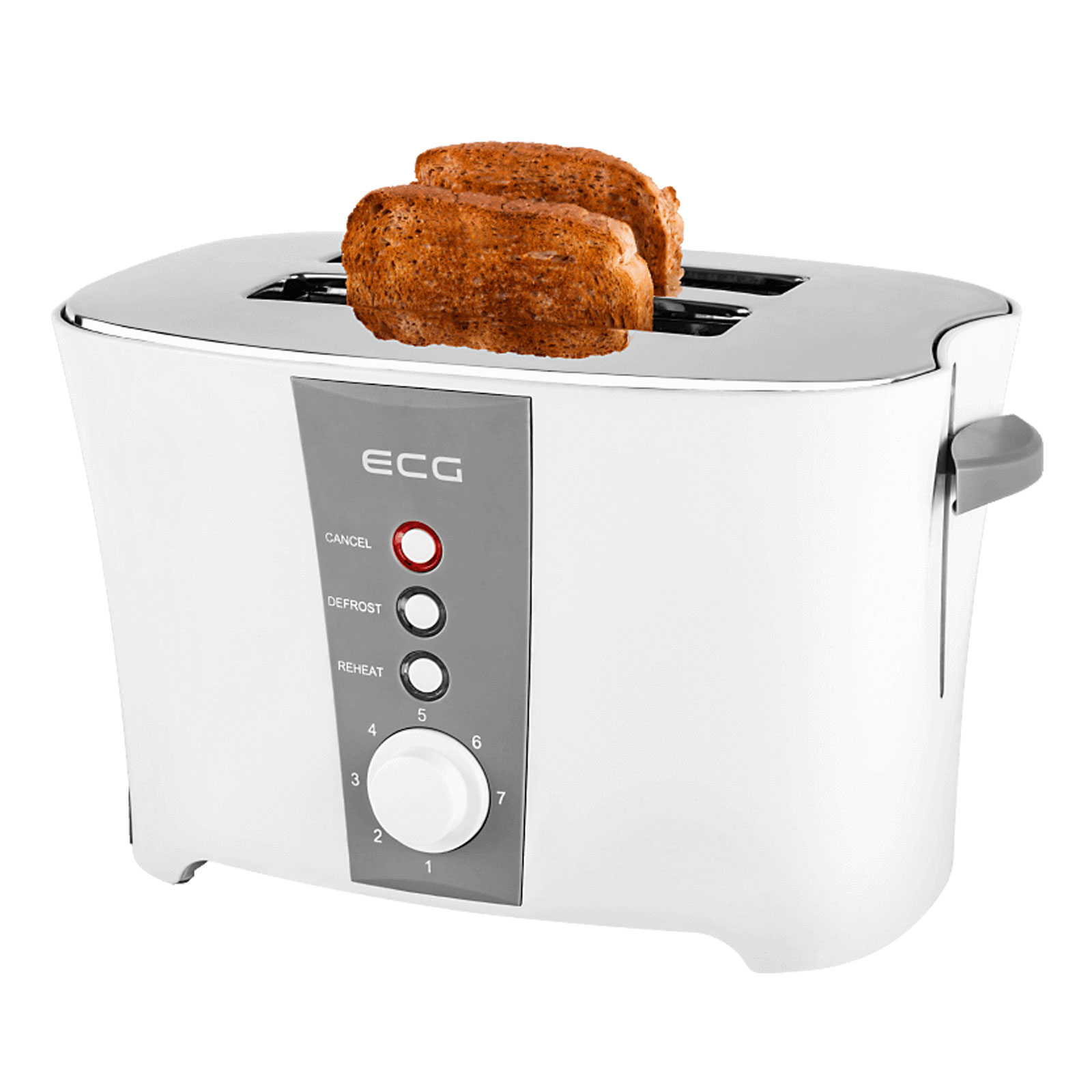 ECG ST 818 Toaster weiß / grau