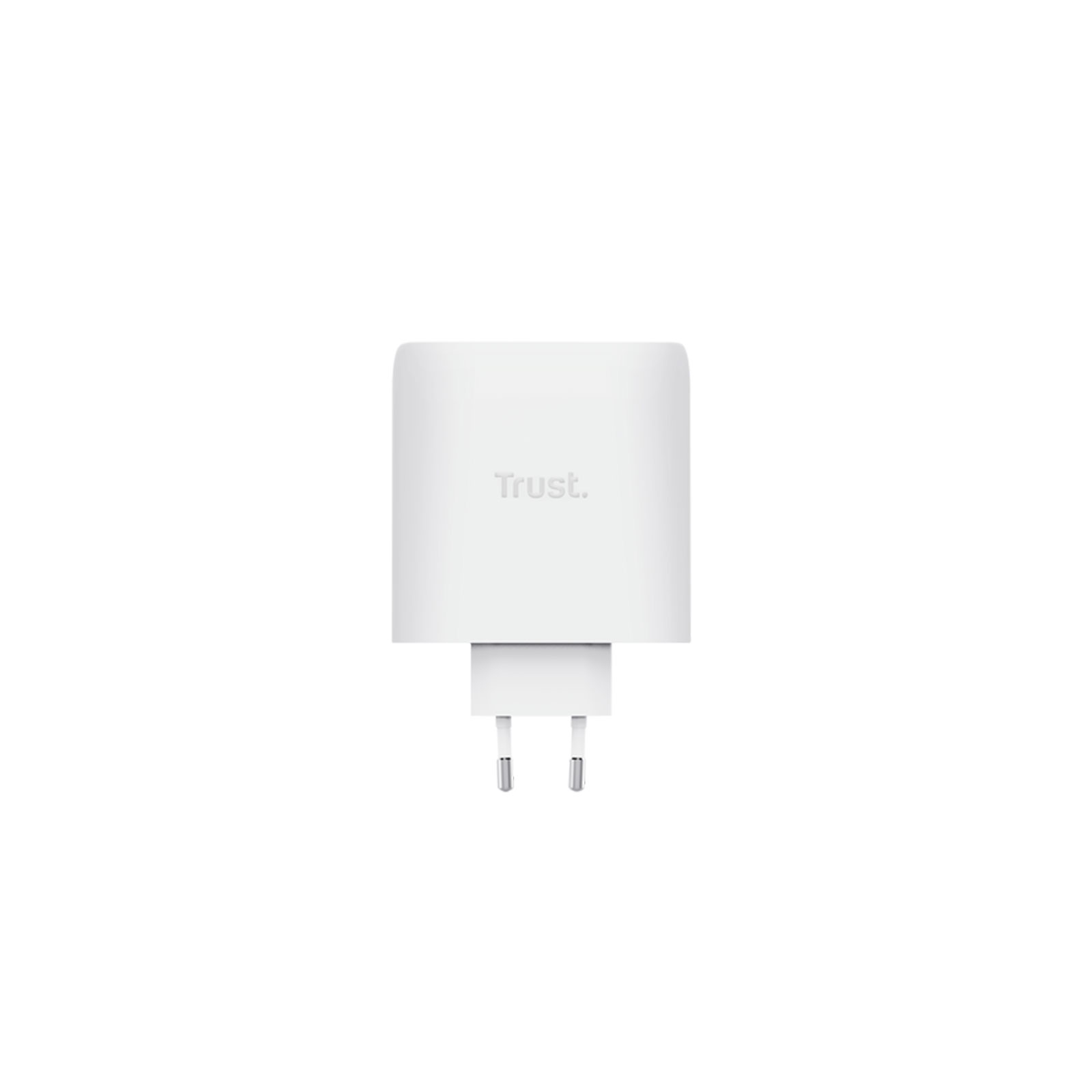 Trust Maxo USB-C-GaN-Ladegerät 100 W mit 2 USB-C-Anschlüssen, Weiß (25528)