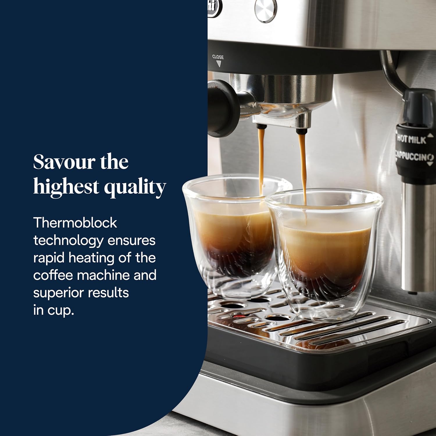 De'Longhi EM450.M Linea Classic Siebträger-Espressomaschine