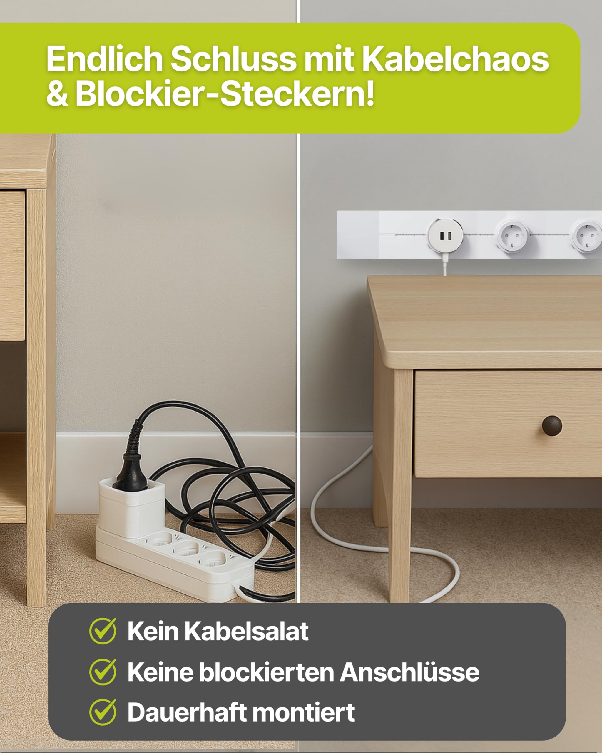 SCHWAIGER Steckdosenadapter für modulare Stromschiene