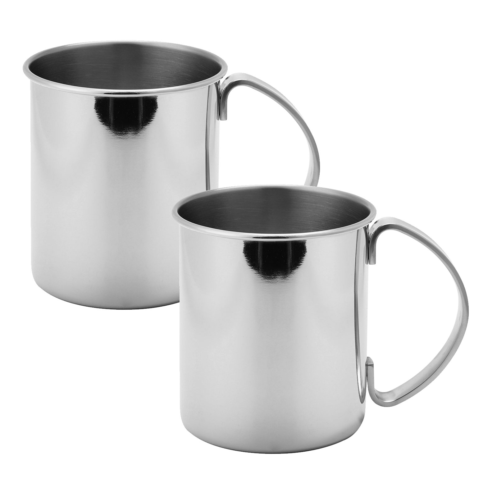 ECHTWERK Moscow Mule Becher Set 2tlg aus Edelstahl, 1000 ml, 