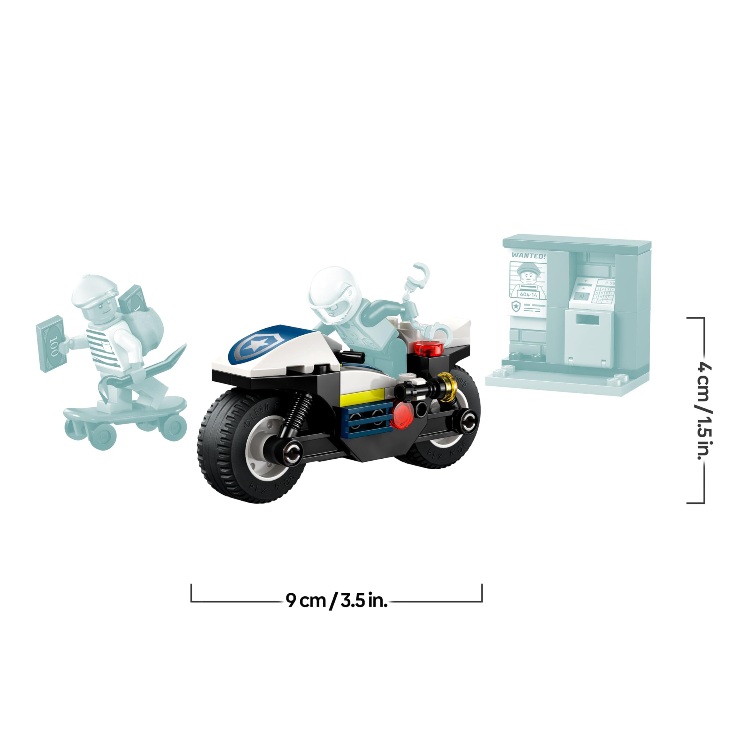 LEGO City Verfolgungsjagd mit dem Polizeimotorrad 60455