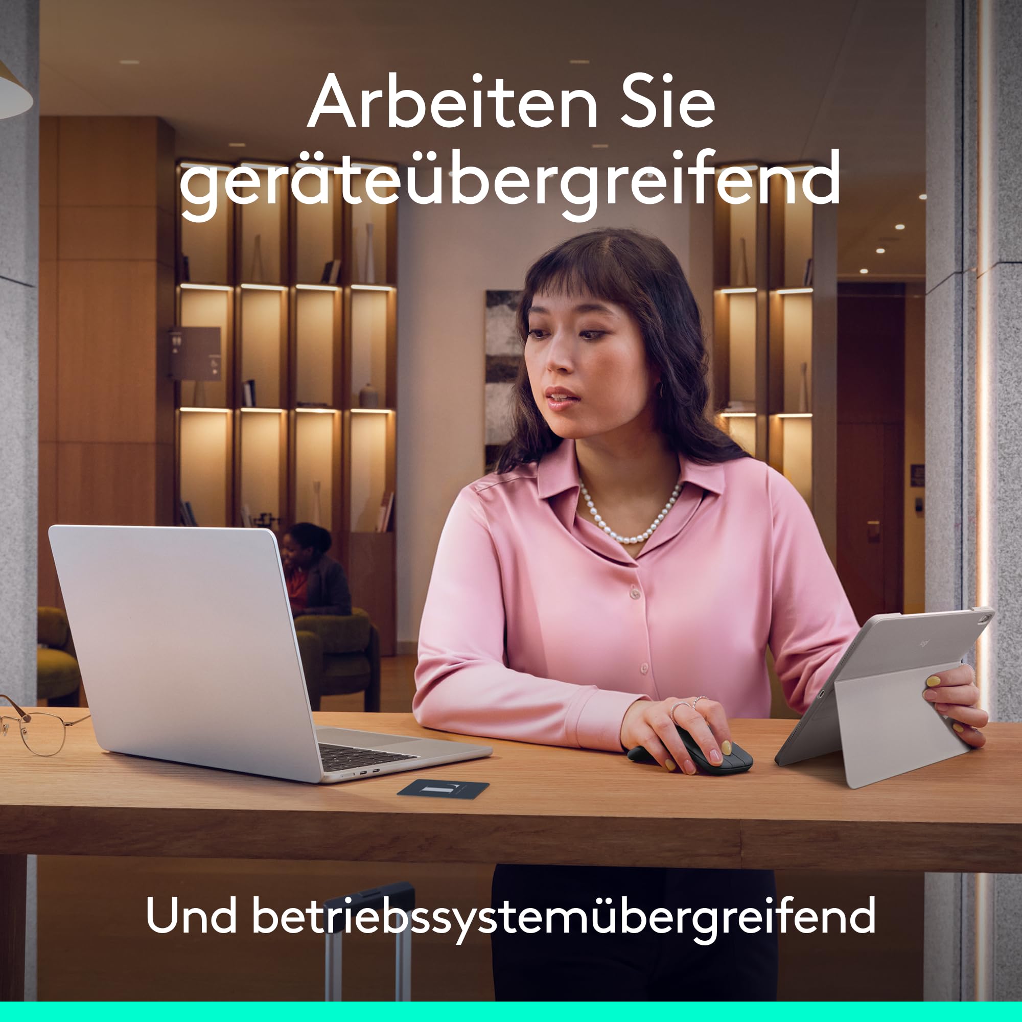 Logitech Mobi Fold, Graphite Maus (Bluetooth, Kabellos)