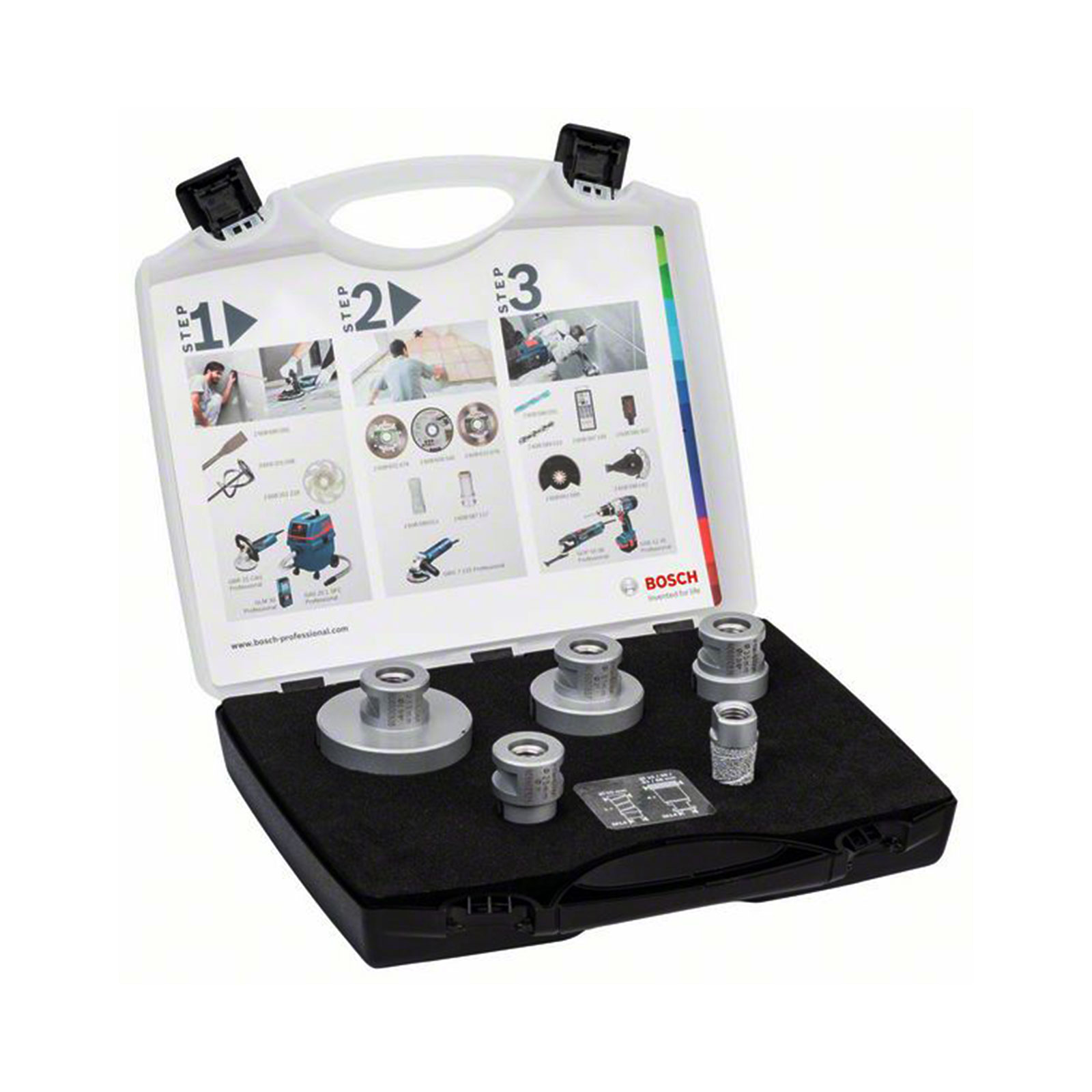 Bosch Professional DIA-Set DrySpeedBo+Milling Cutter Diamantb-Set