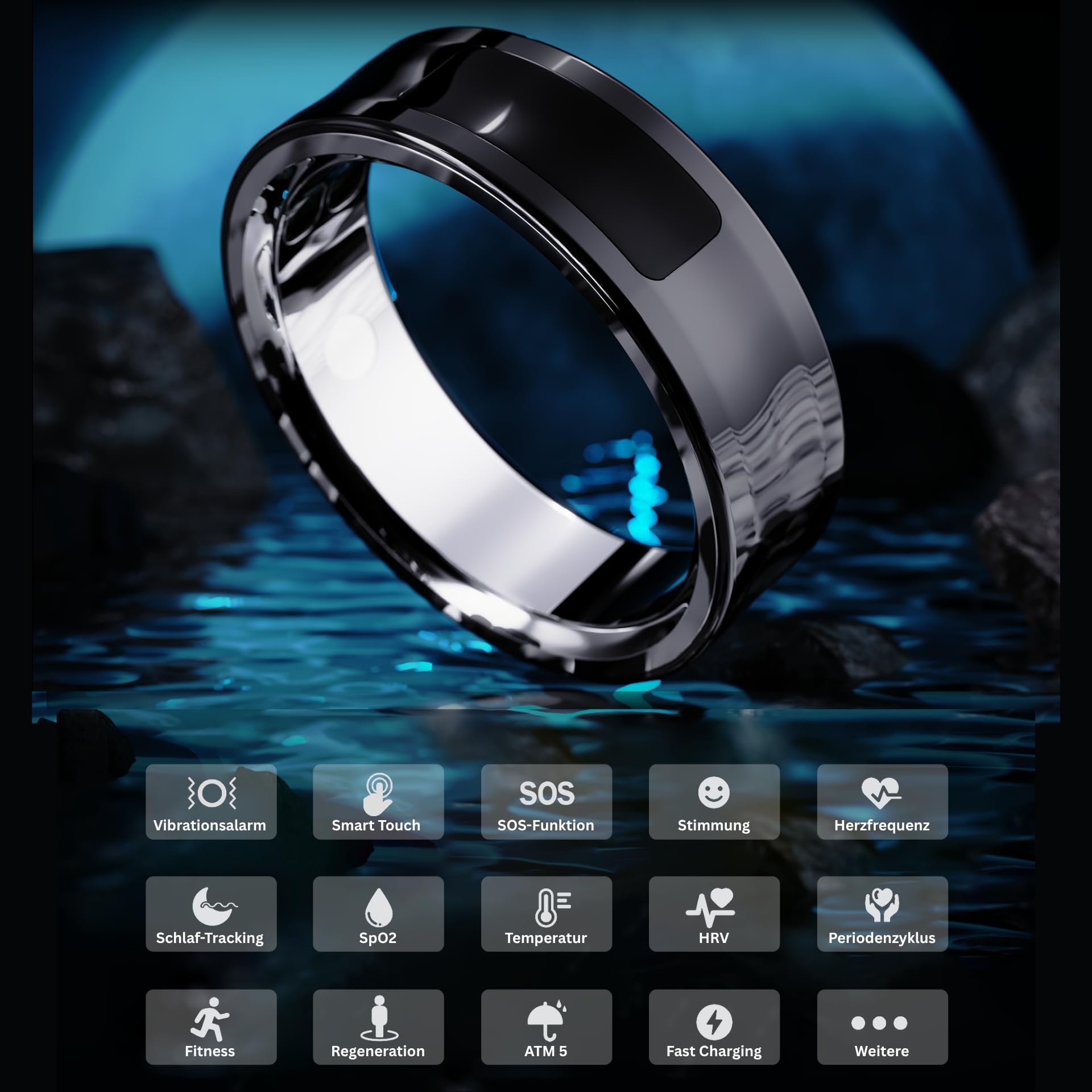 IMIKI Ring 2 Smart Ring – Gesundheits- & Schlaftracker