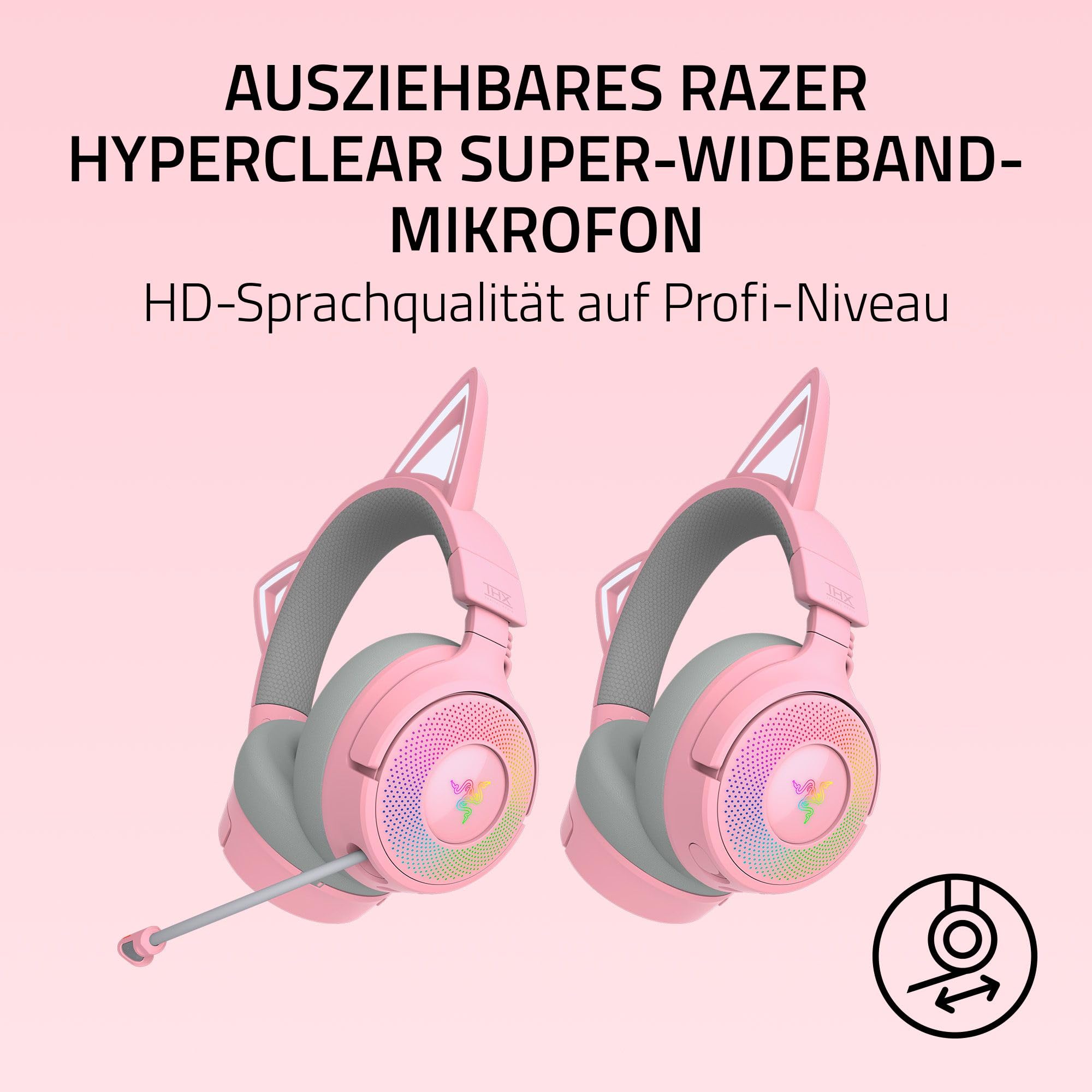 Razer Kraken Kitty V3 Pro - Kabelloses RGB-Kitty-Headset