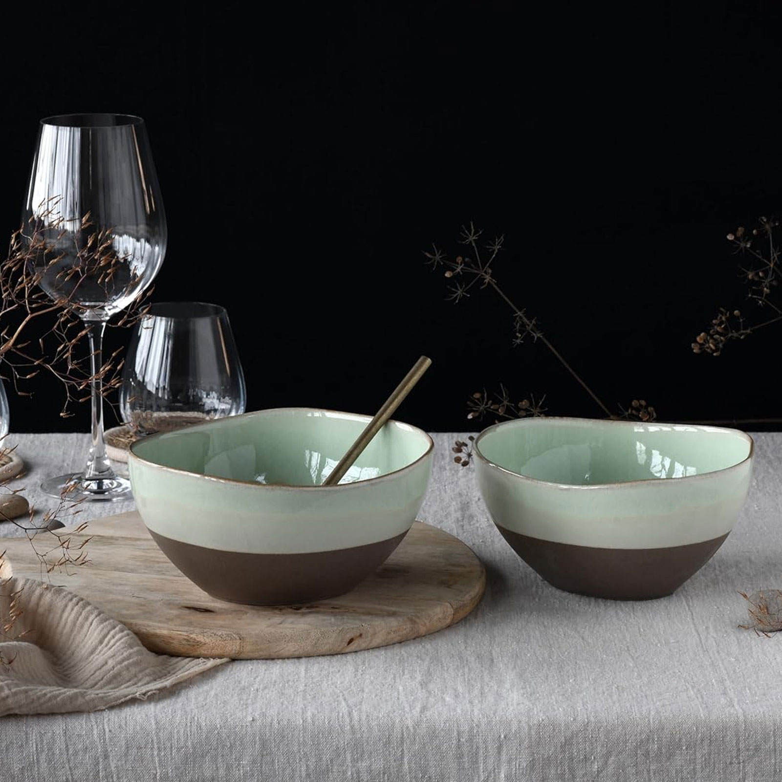 CreaTable, Serie Basalt Bowls, 19668, 2-teiliges Poke Bowl Set