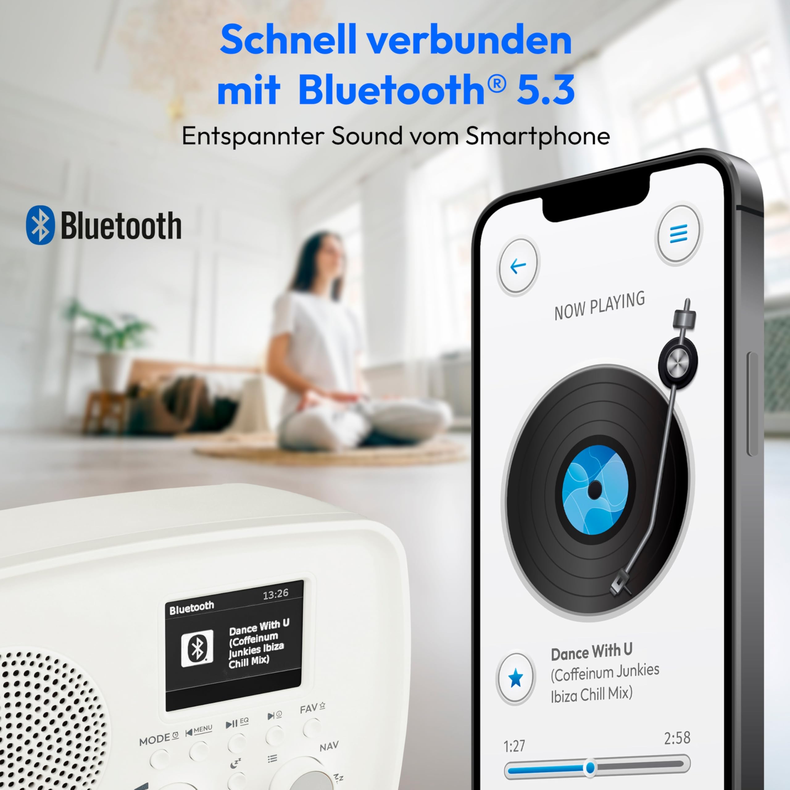 MEDION DAB+ Radio mit Bluetooth DRE-1