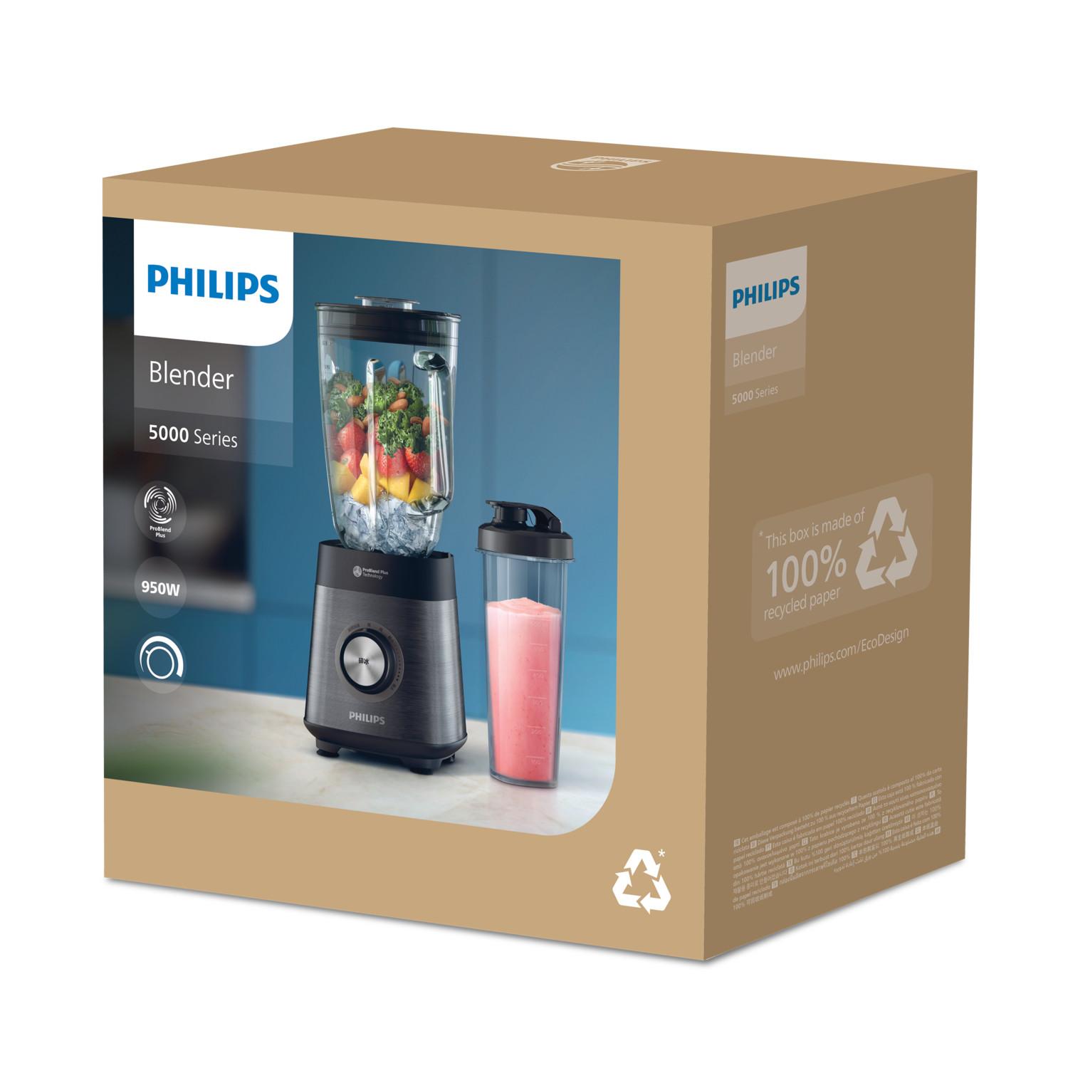 Philips 5000-Serie HR3041/00 Standmixer inkl. Blend-and-go-Behälter