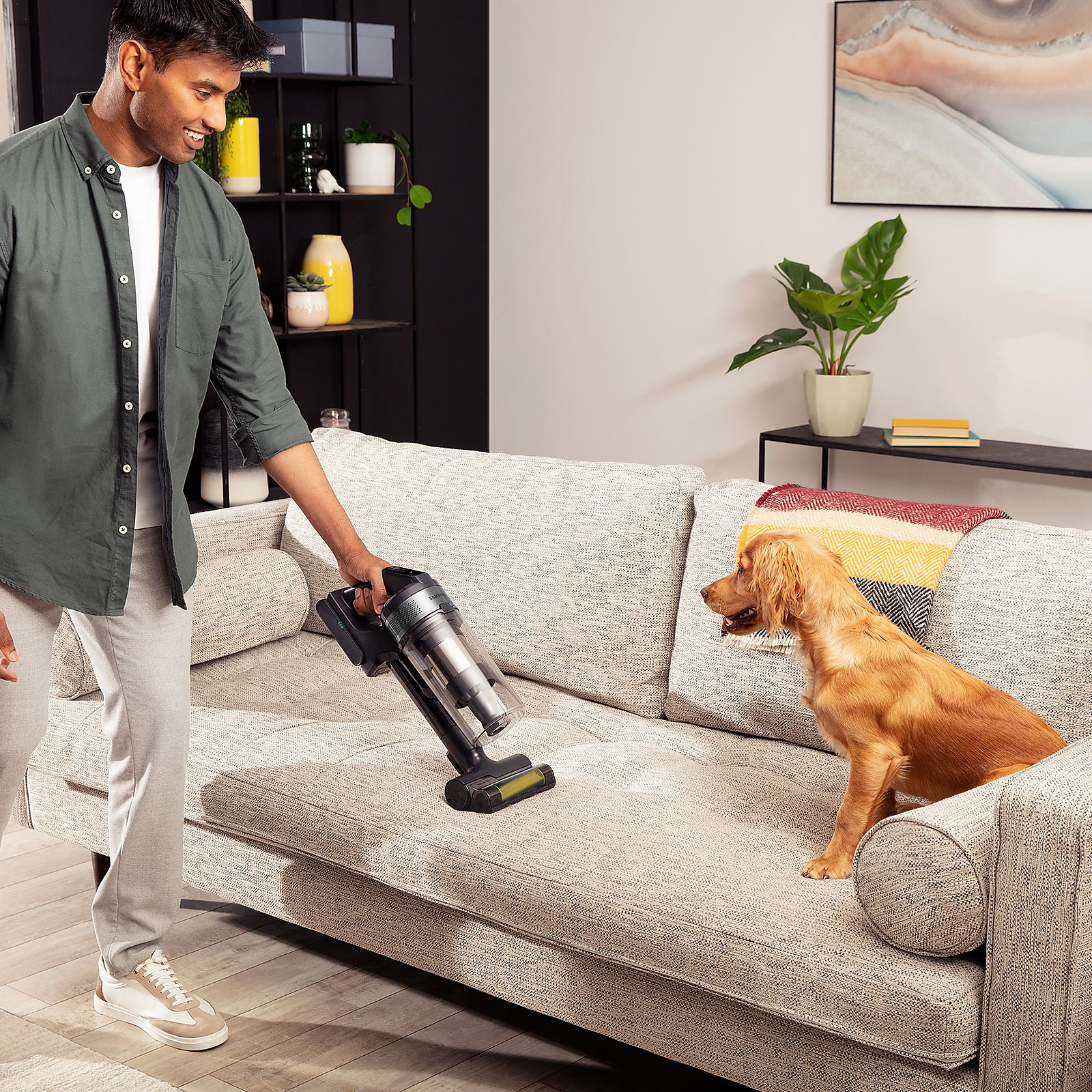 Samsung VS15A60BGR5 Jet 65 PetPRO Akku-Handstaubsauger mit Stiel