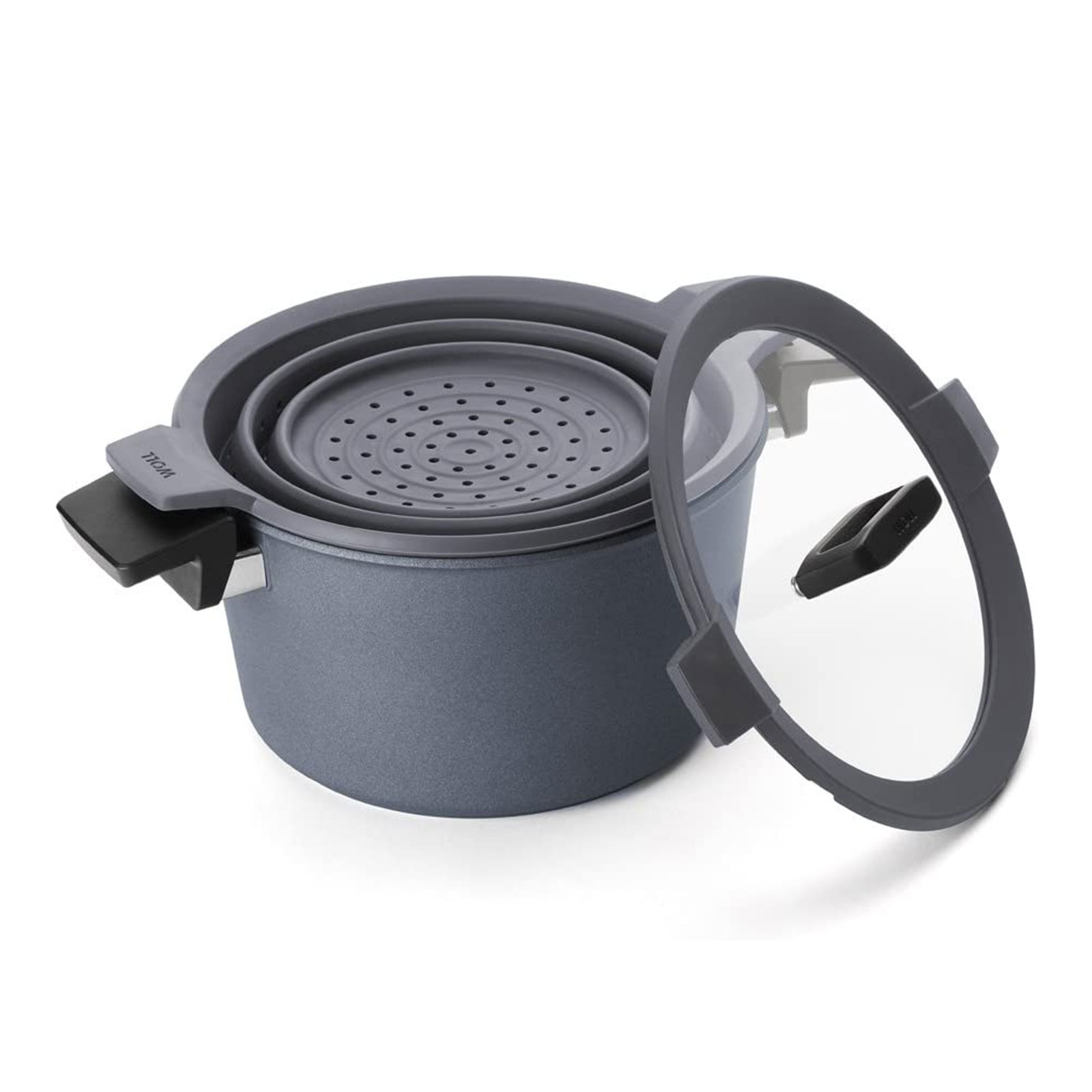 Woll concept plus Gusstopf Ø 28 cm 7,5 Liter mit Siebeinsatz
