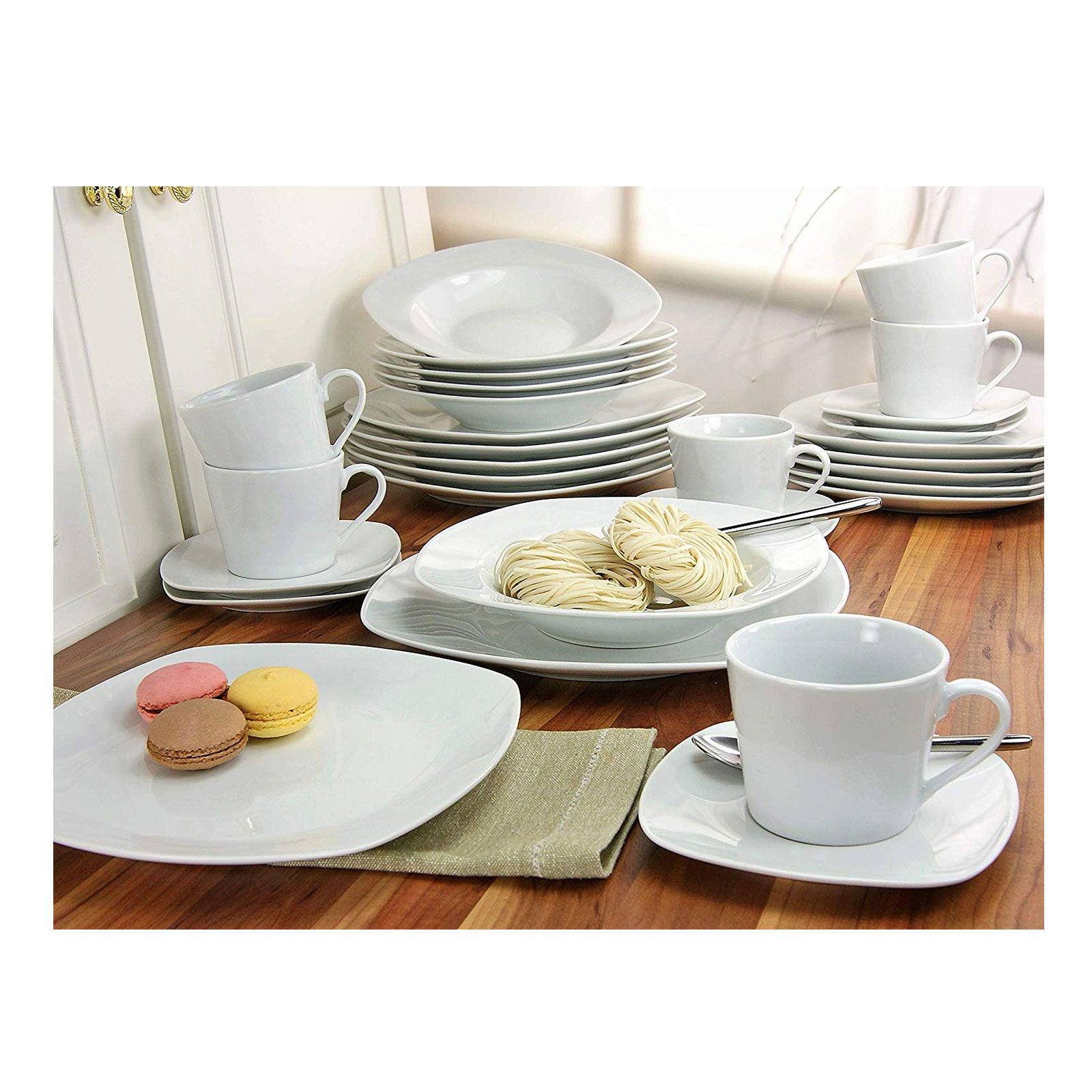 CreaTable, 19512, Serie Amelie weiss, Kombiservice 30 tlg