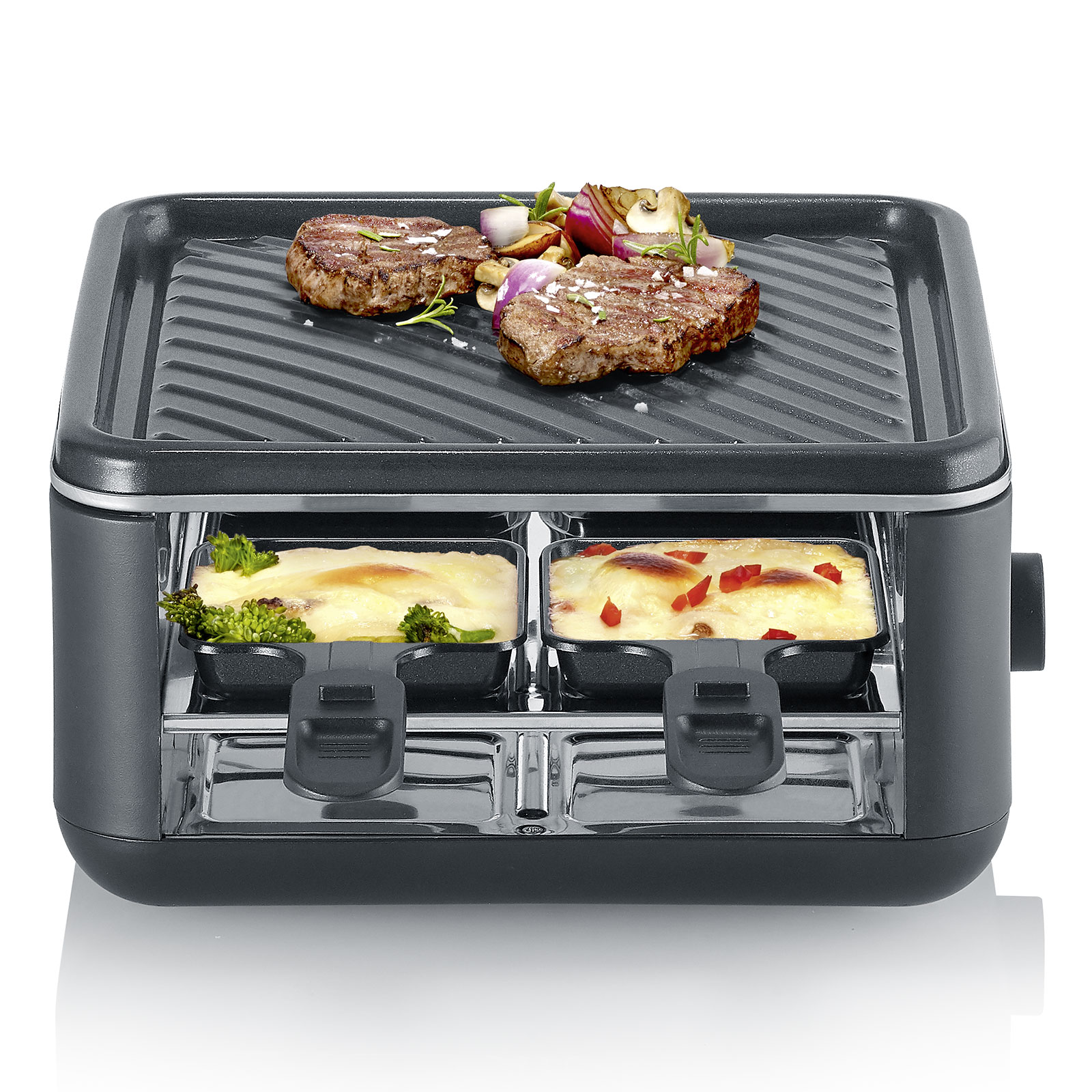 SEVERIN RG 2360 Black Line Lite Mini Raclettegrill SEVERIN RG 2360 Black Line Lite Mini Raclettegrill