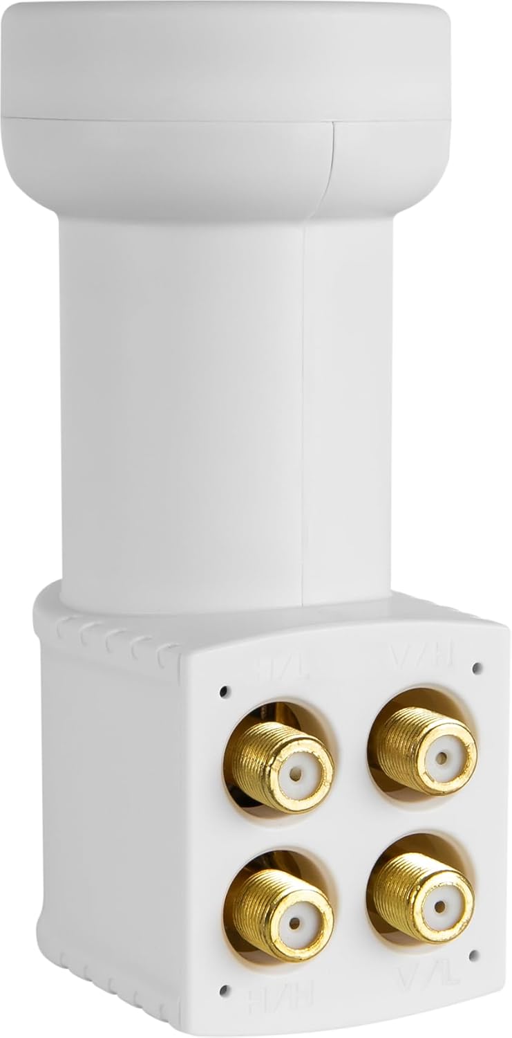 Megasat HD-Profi Quattro LNB – für Betrieb an Multischalter – Weiß