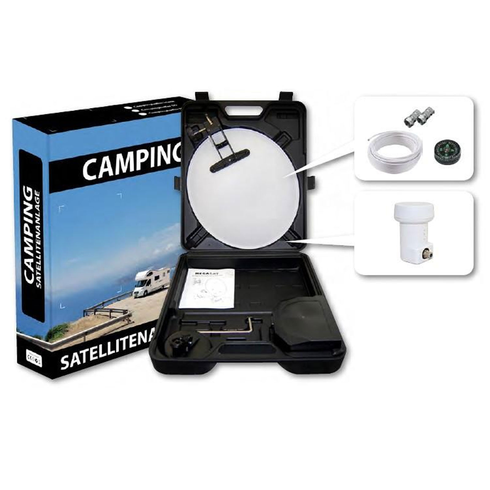MEGASAT Campingkoffer LNB+Kabel