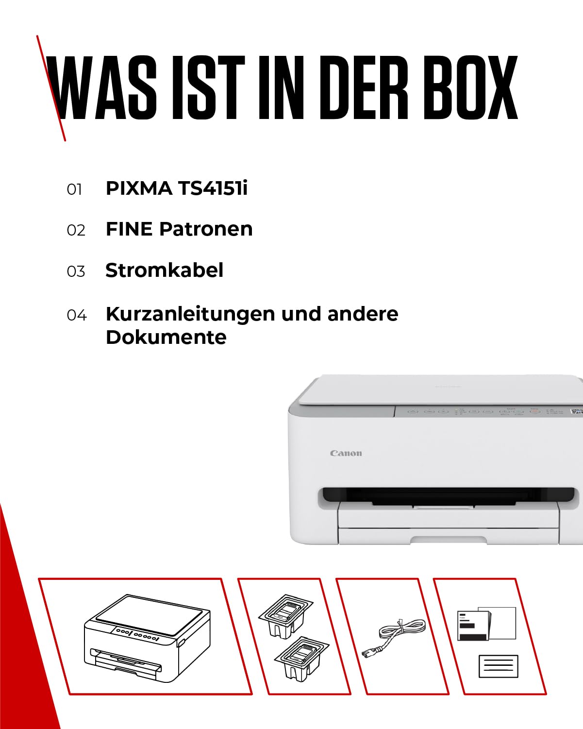 Canon PIXMA TS4151I -WLAN-Multifunktionsdrucker