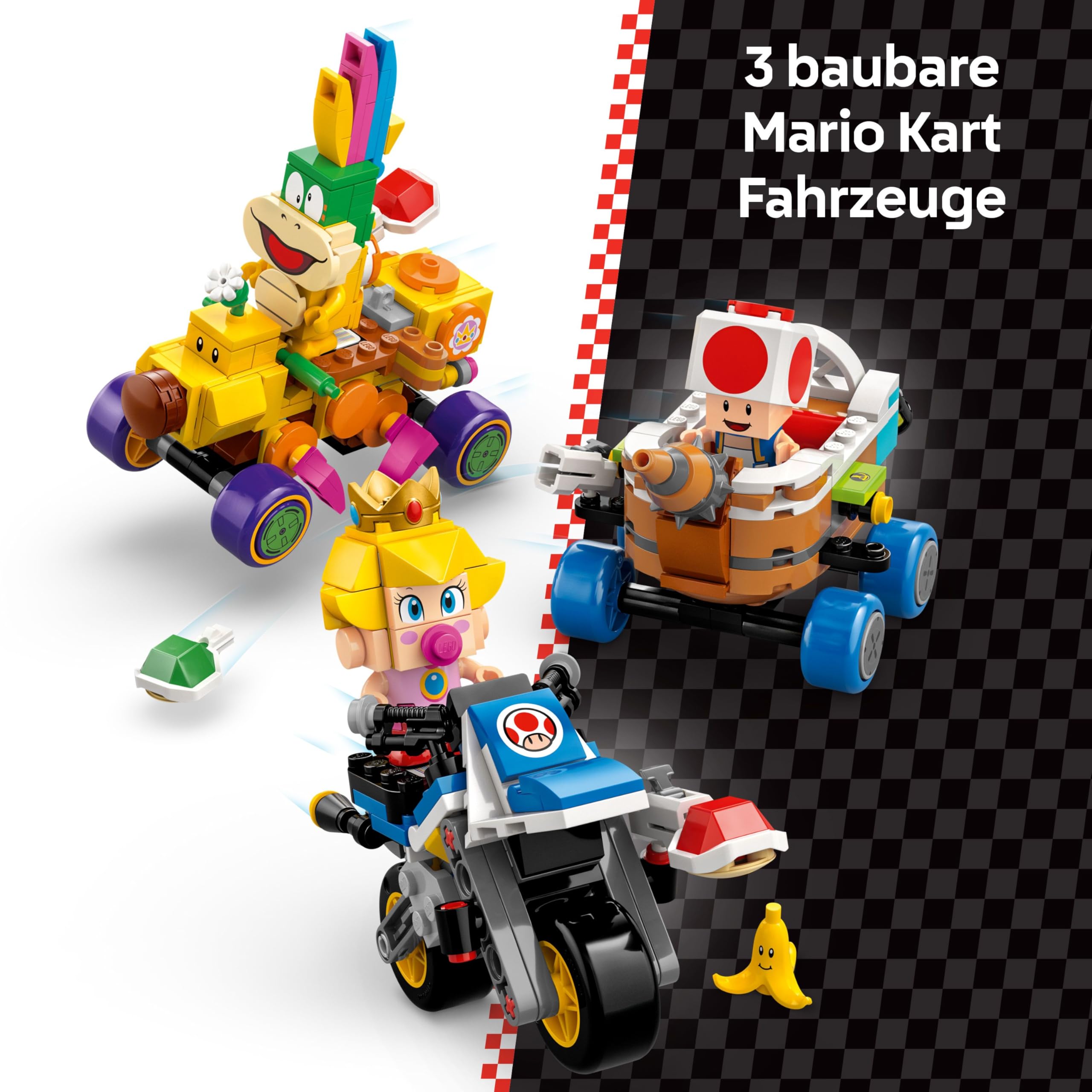 LEGO Super Mario: Mario Kart – Baby Peach & Grand Prix-Set, Nintendo Figuren