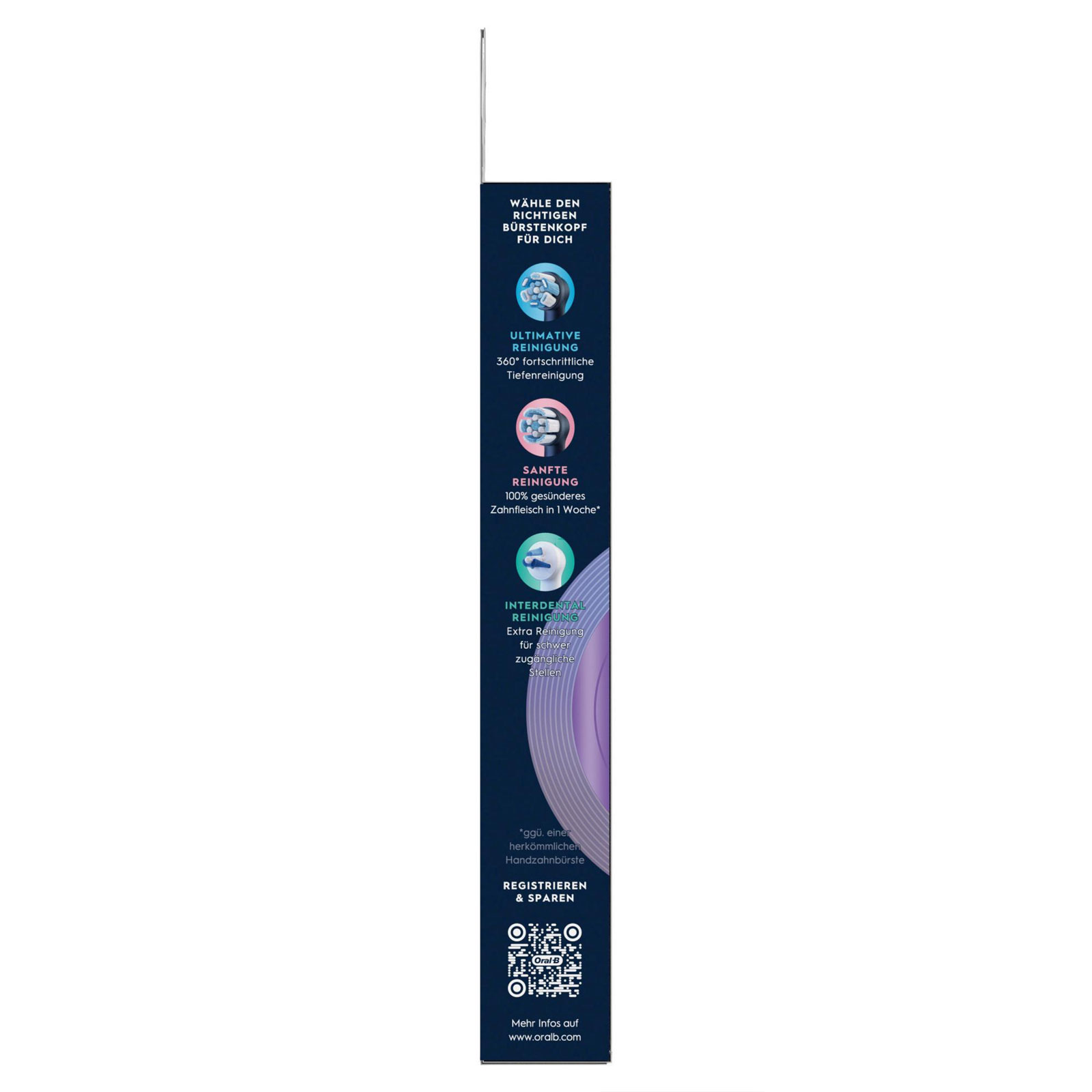 Oral-B iO Strahlendes Weiss, Original Aufsteckbürsten, Schwarz, 4er