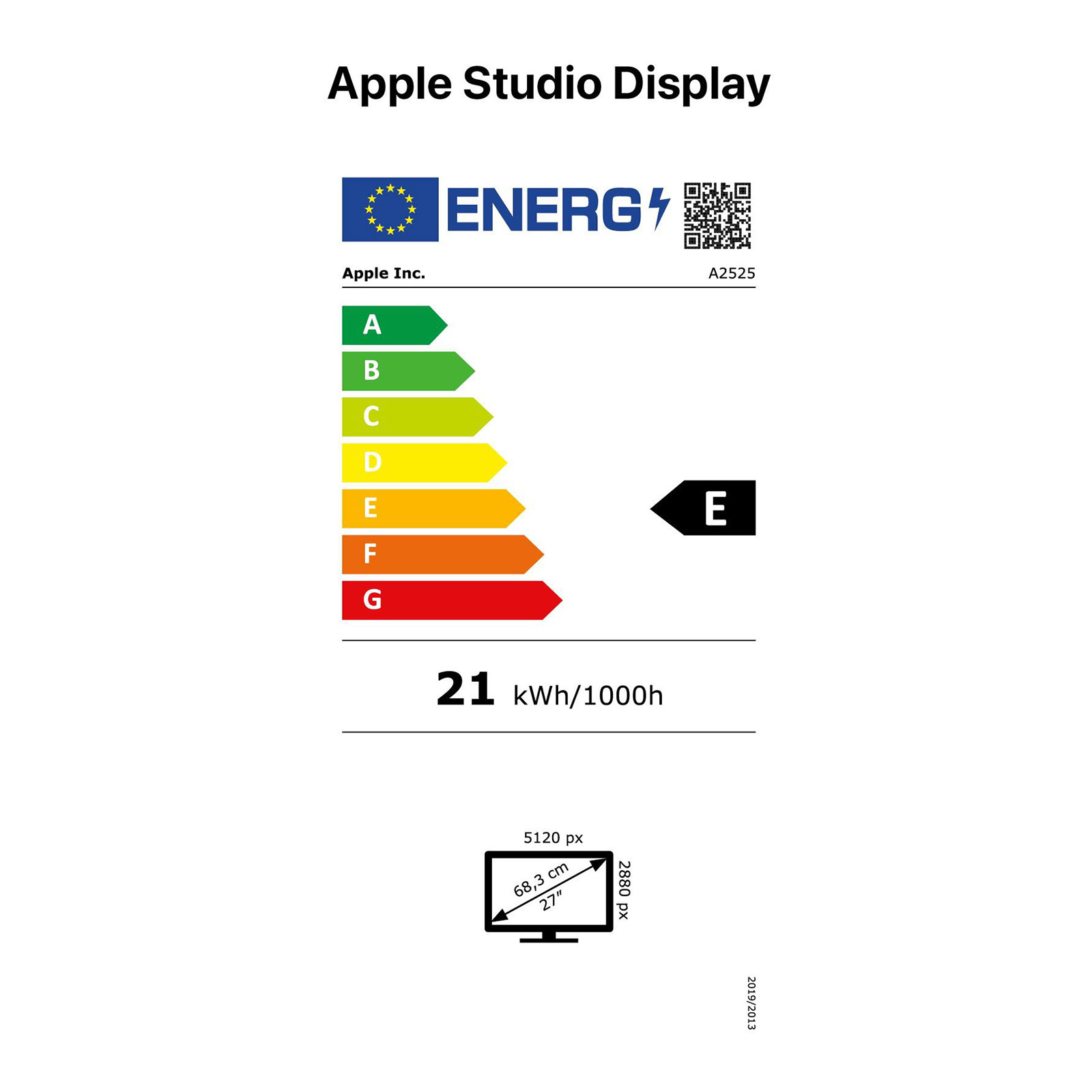 Apple Studio Display 27 Zoll silber